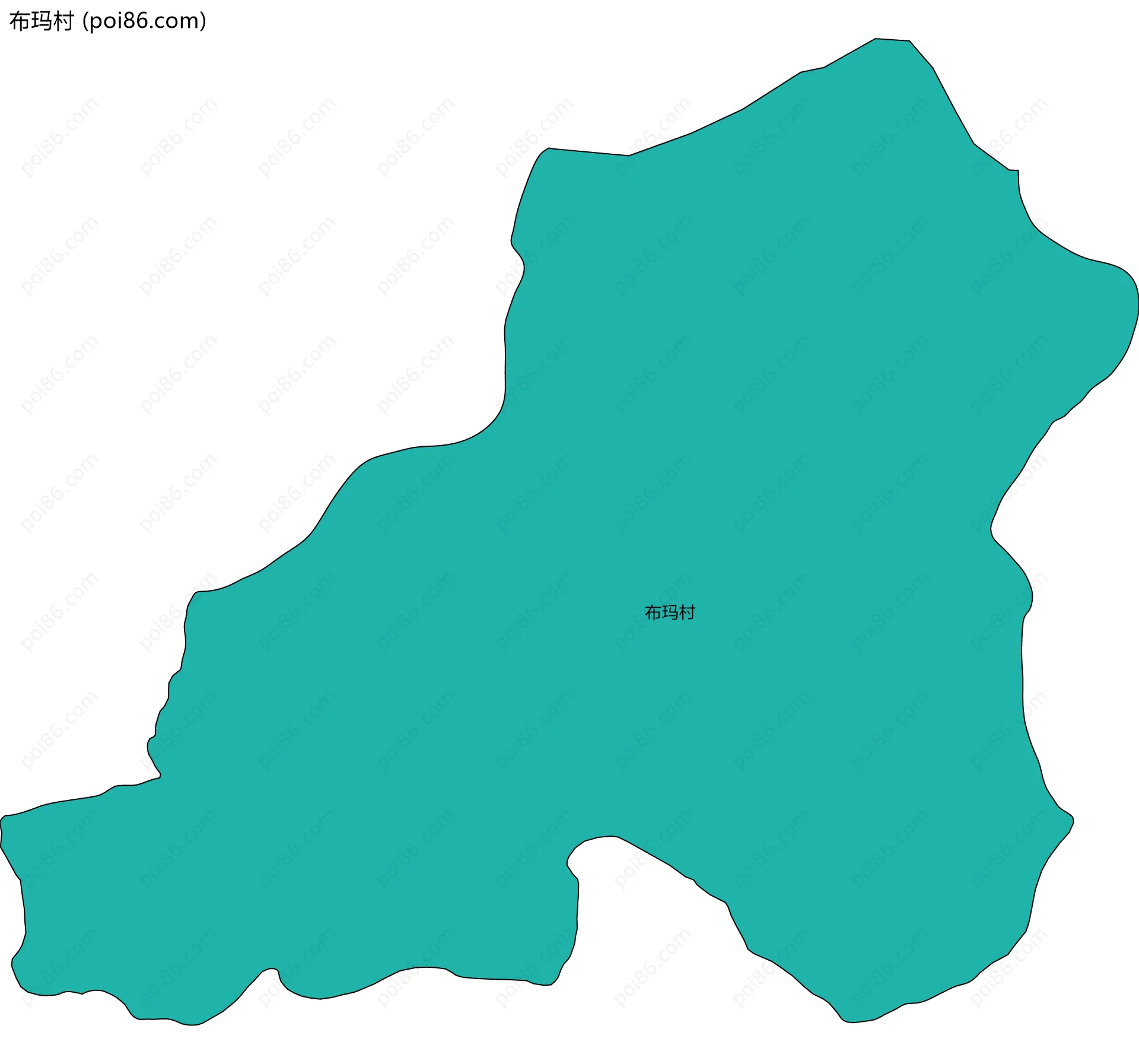 布玛村边界地图