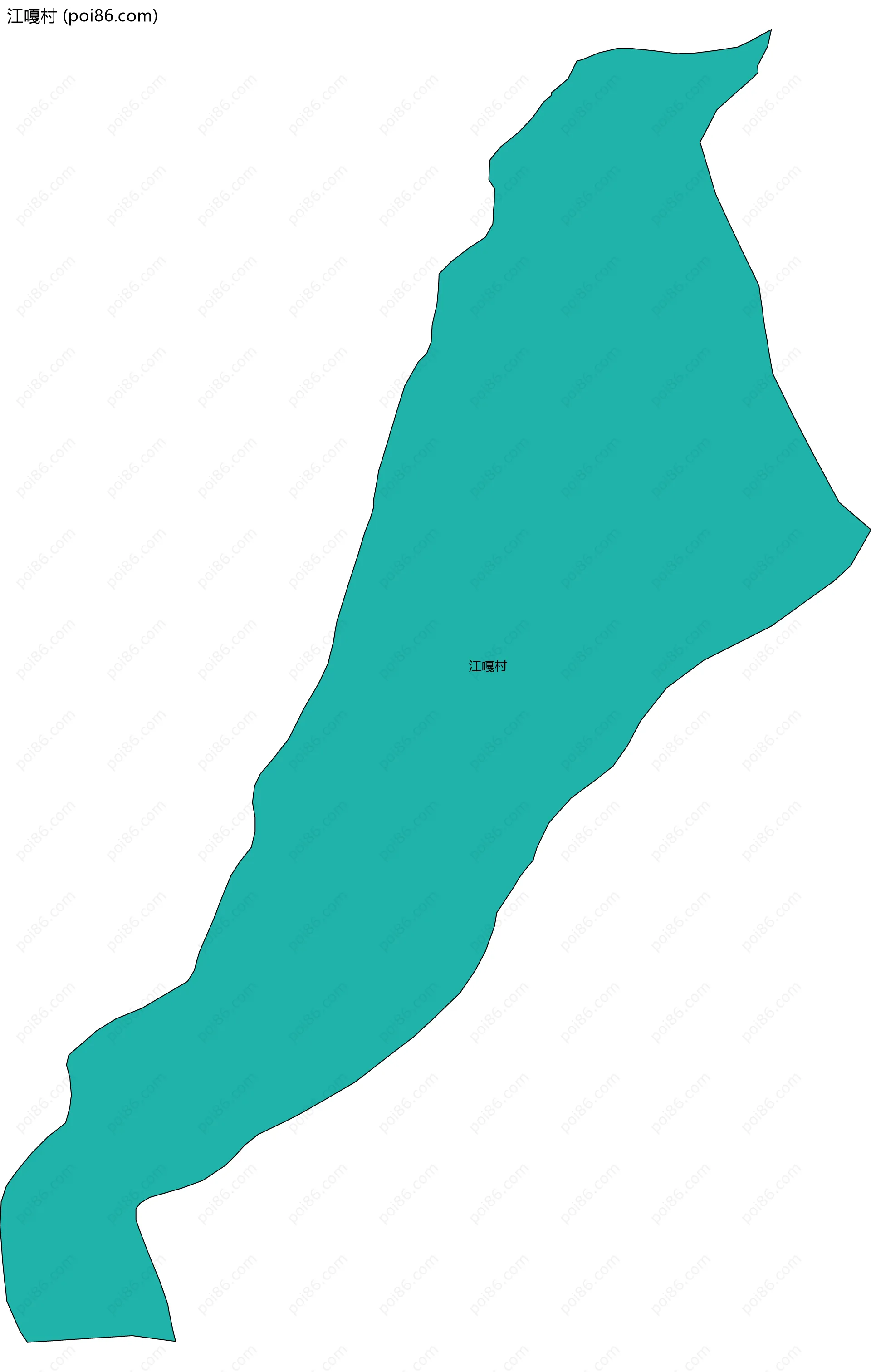 江嘎村边界地图