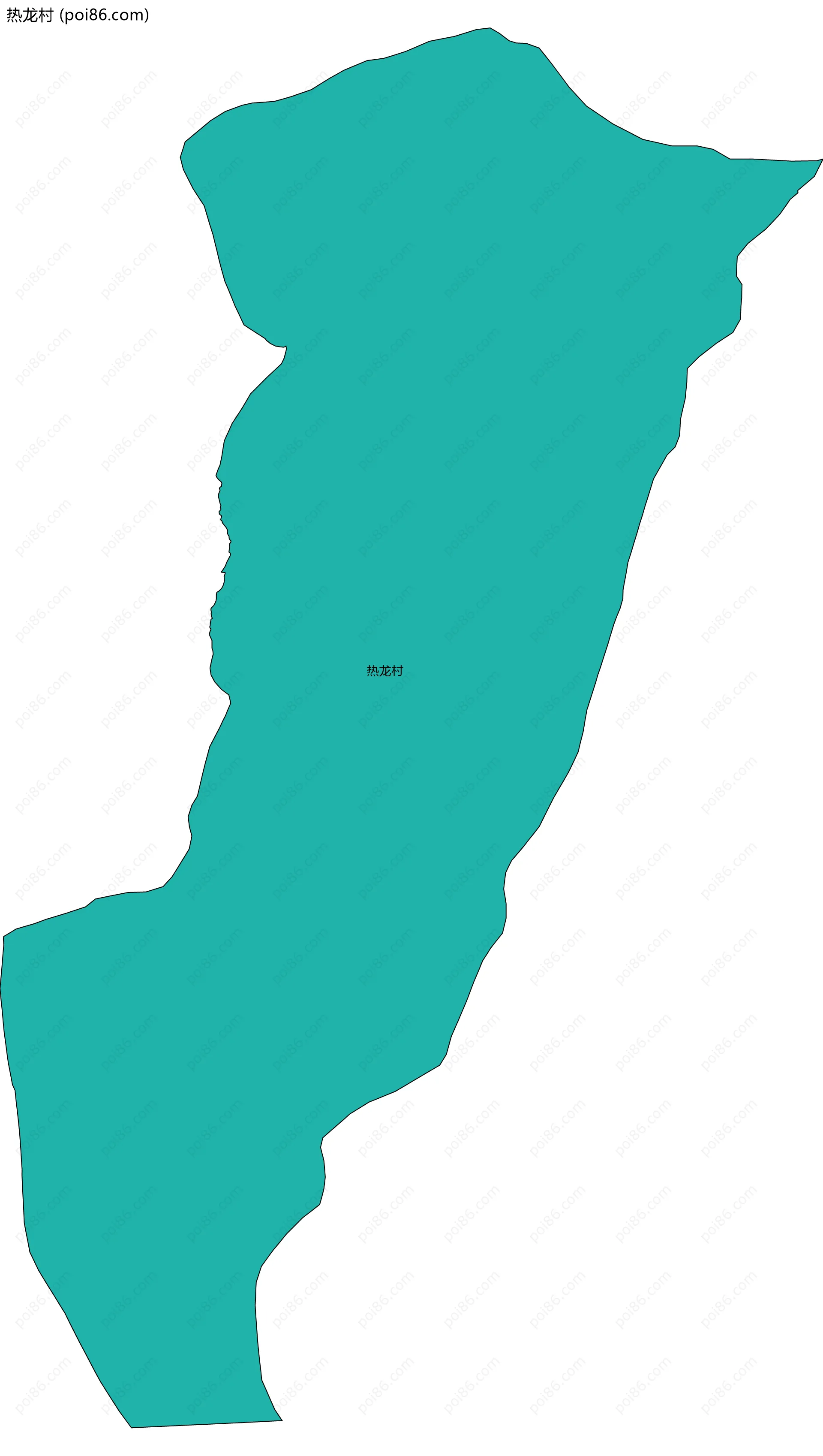 热龙村边界地图