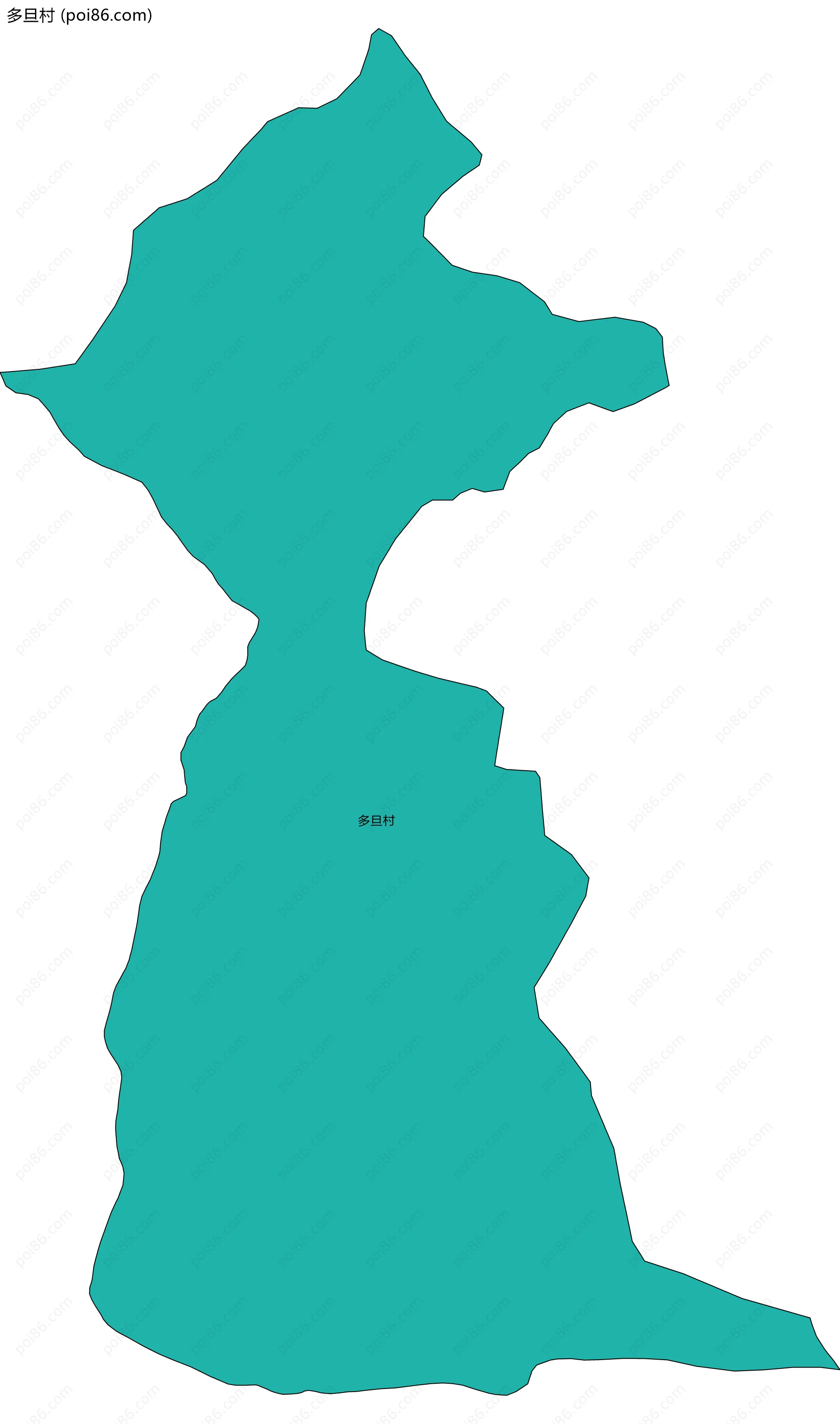 多旦村边界地图