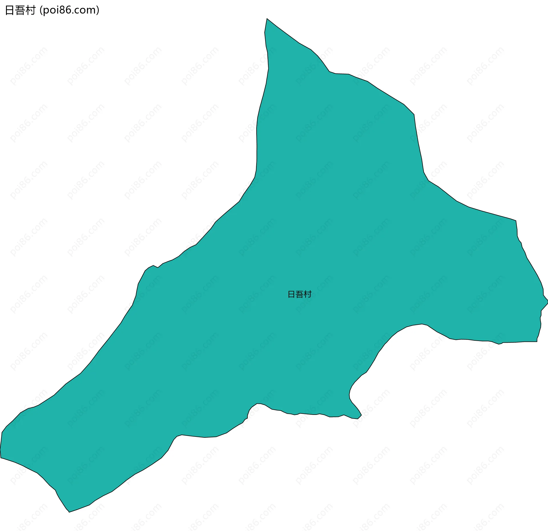 日吾村边界地图