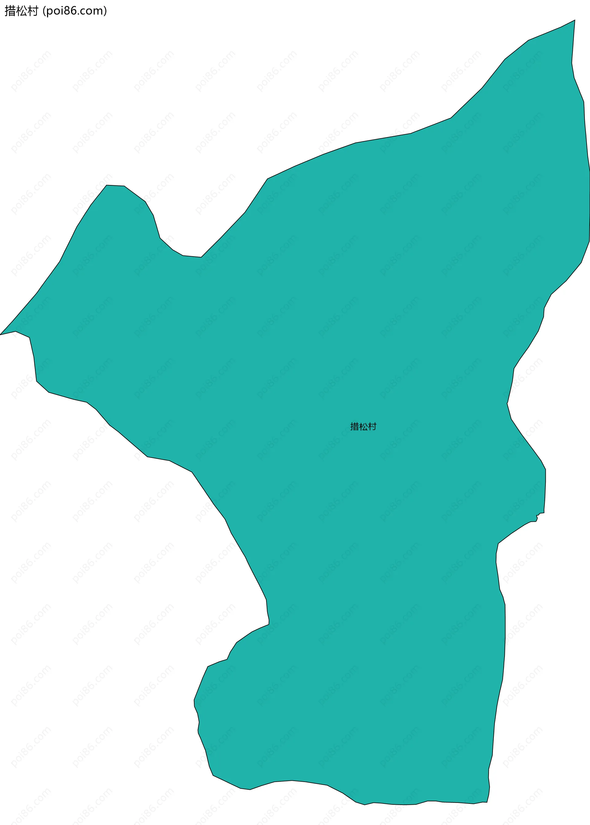 措松村边界地图