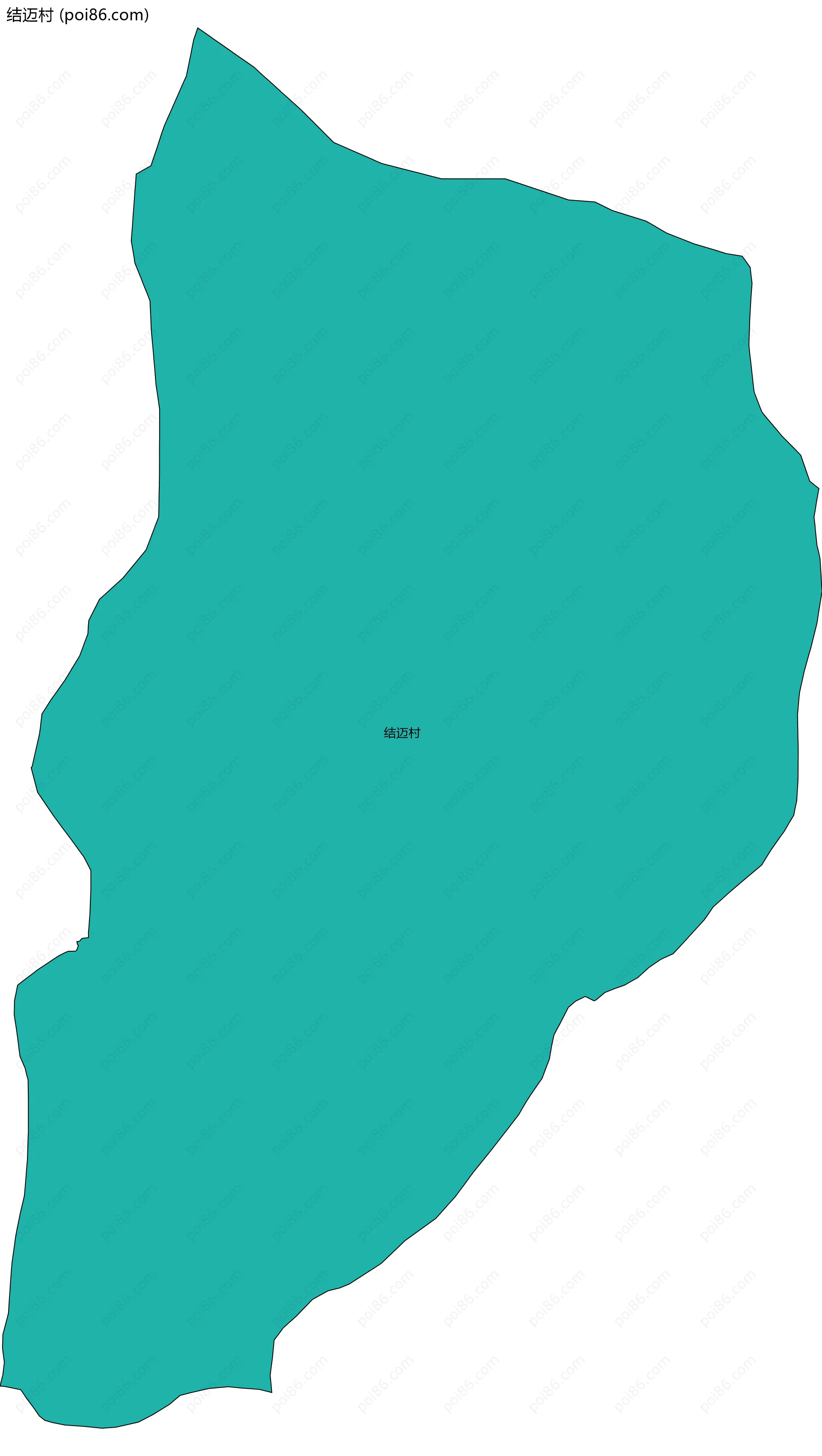 结迈村边界地图