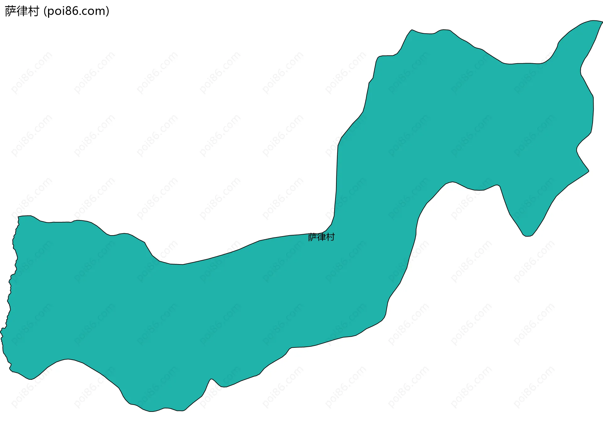 萨律村边界地图