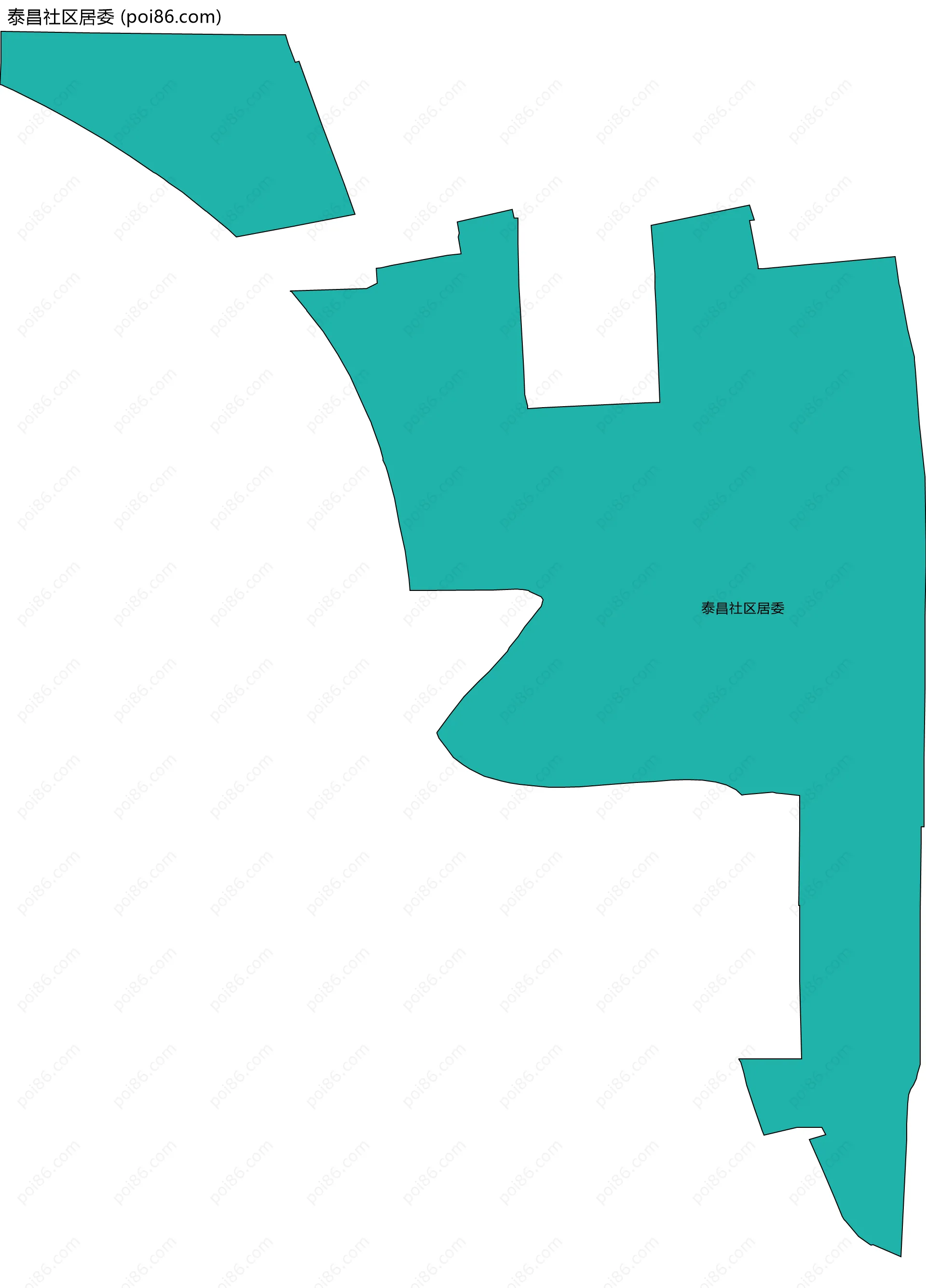 泰昌社区居委边界地图