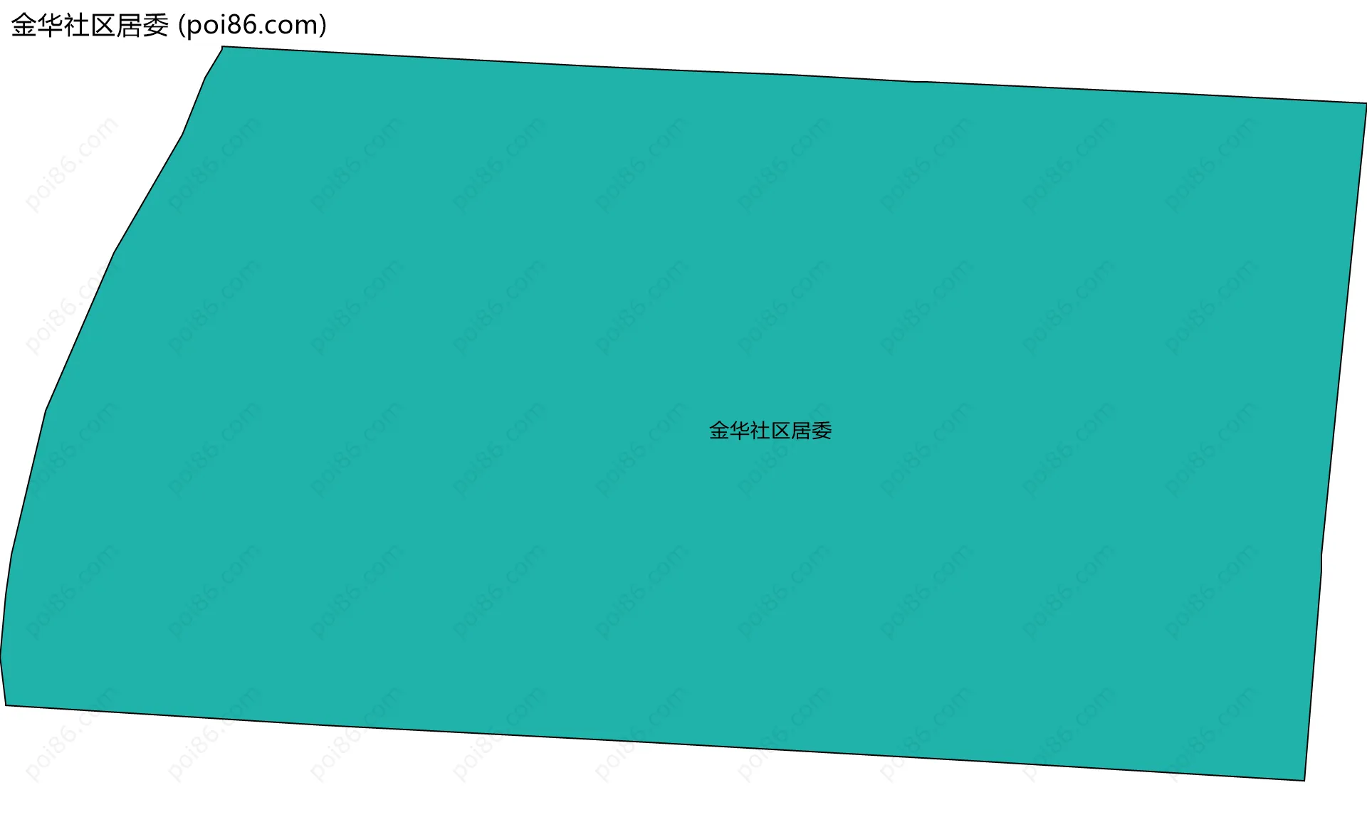 金华社区居委边界地图
