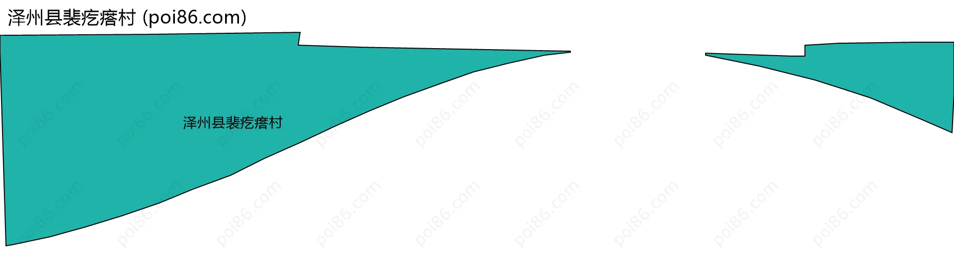 泽州县裴疙瘩村边界地图