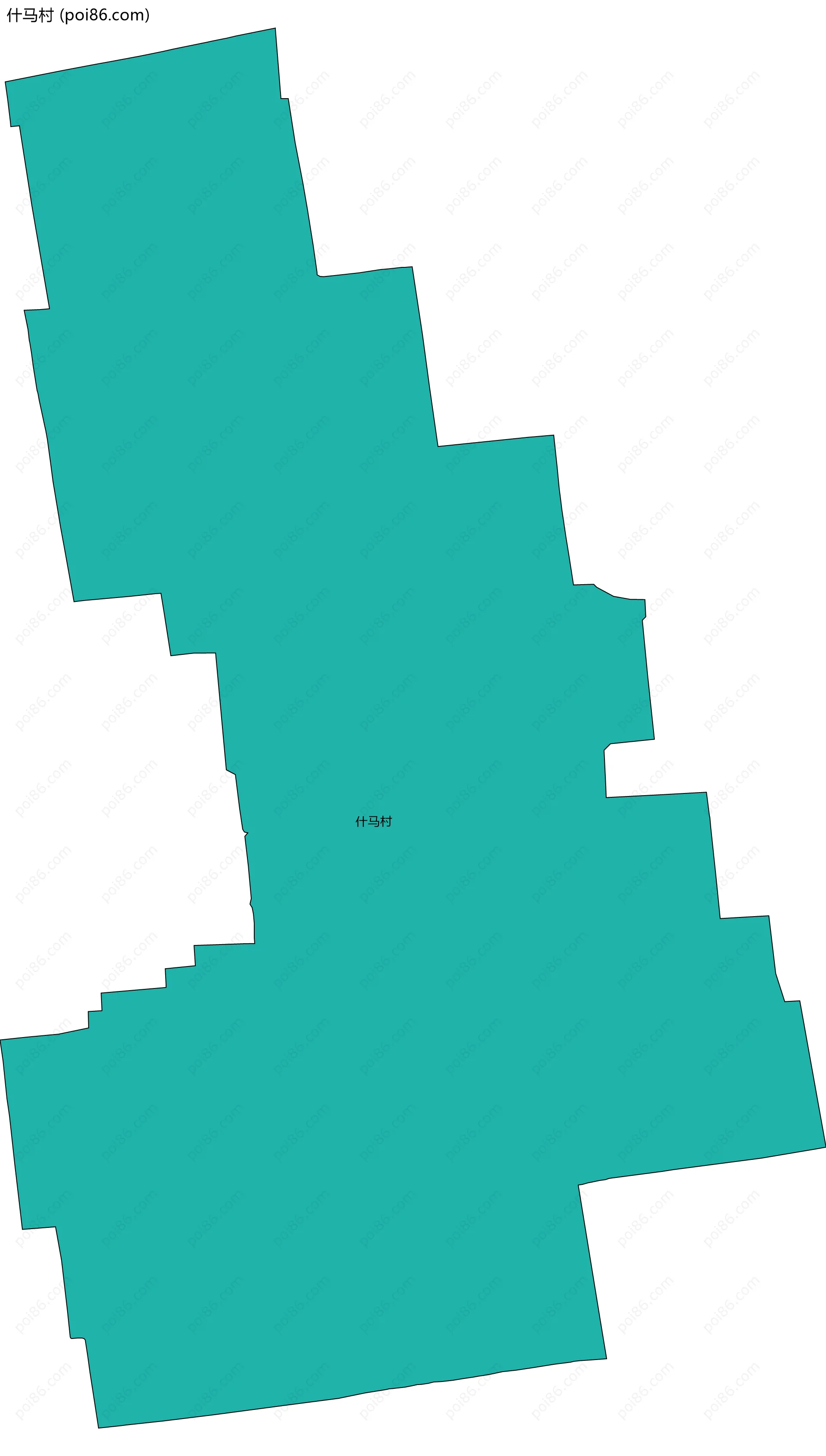 什马村边界地图