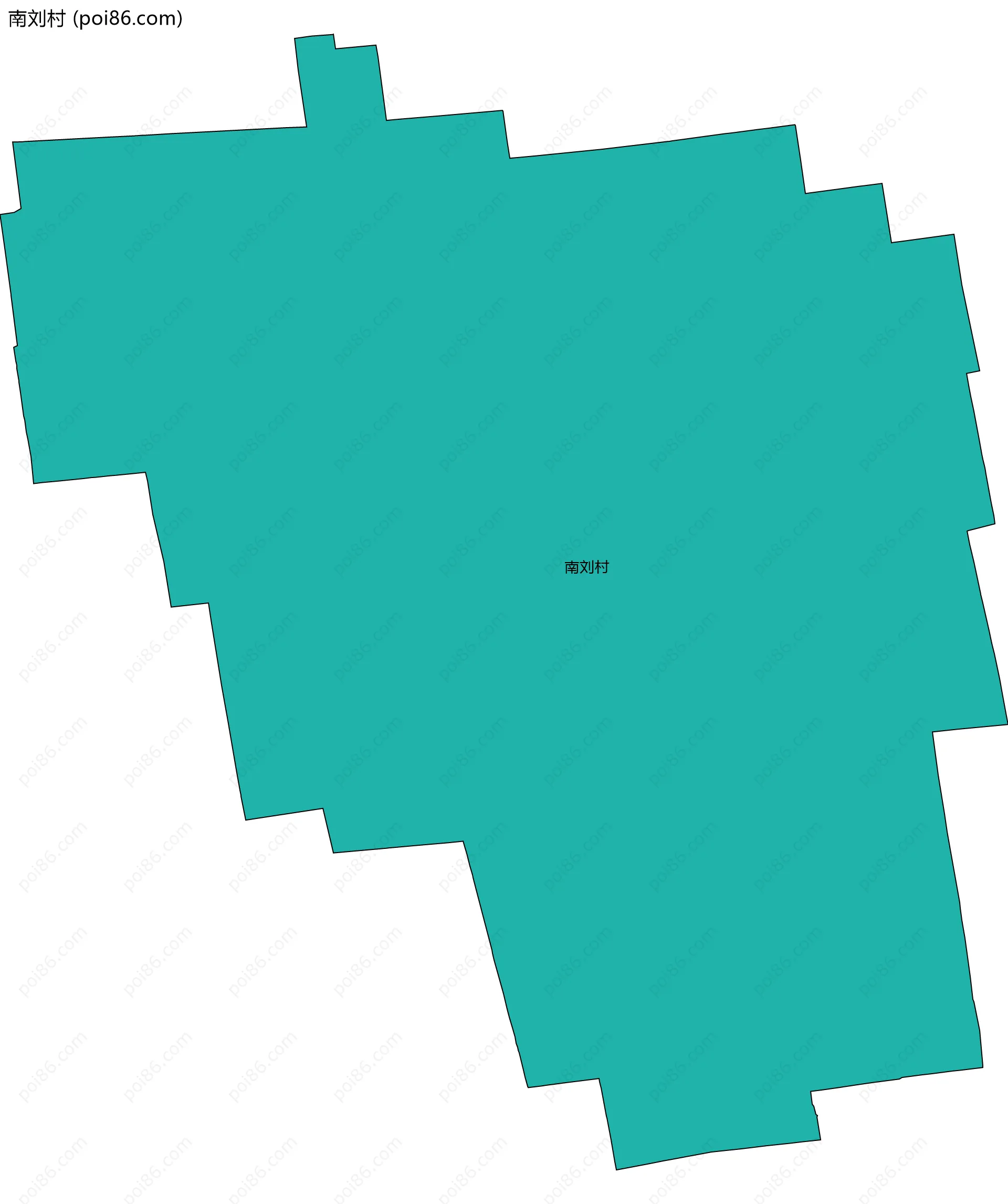 南刘村边界地图