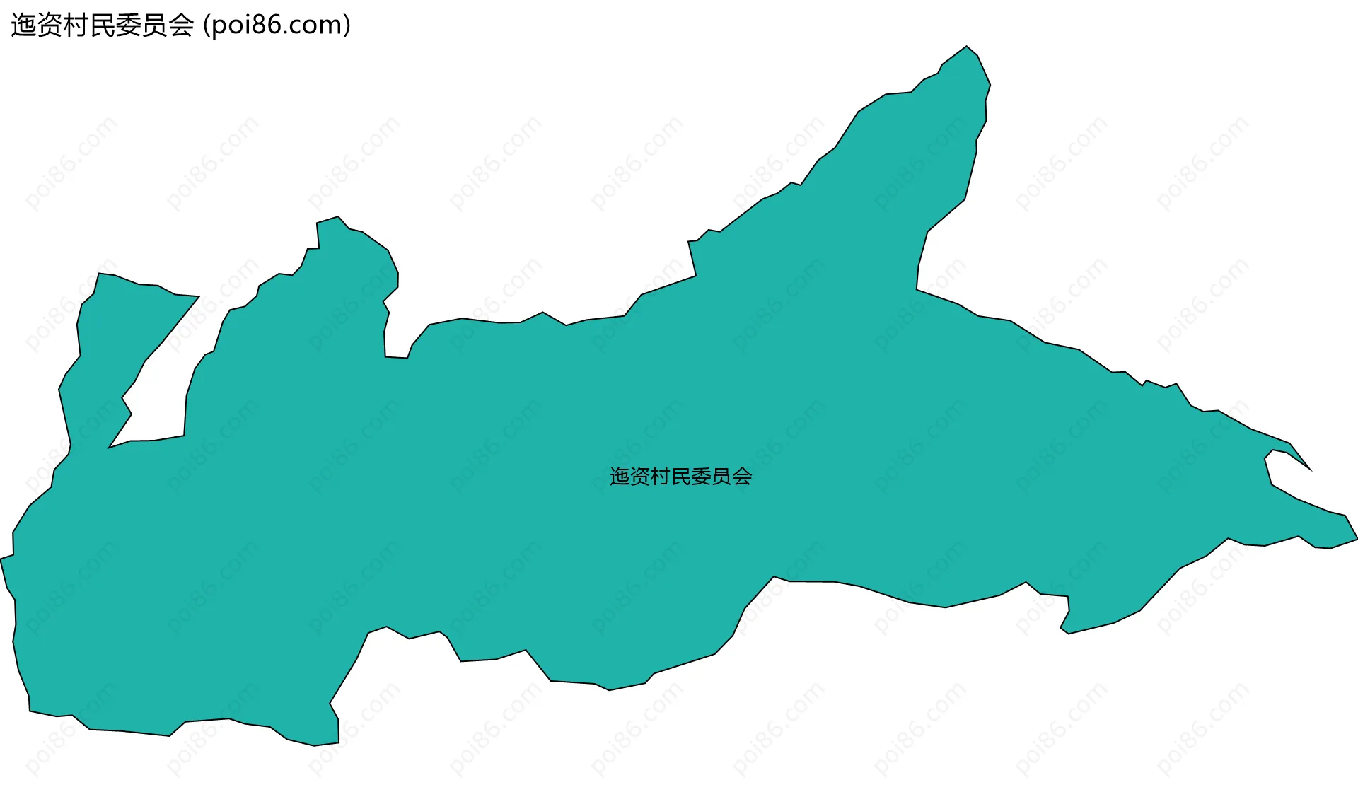 迤资村民委员会边界地图