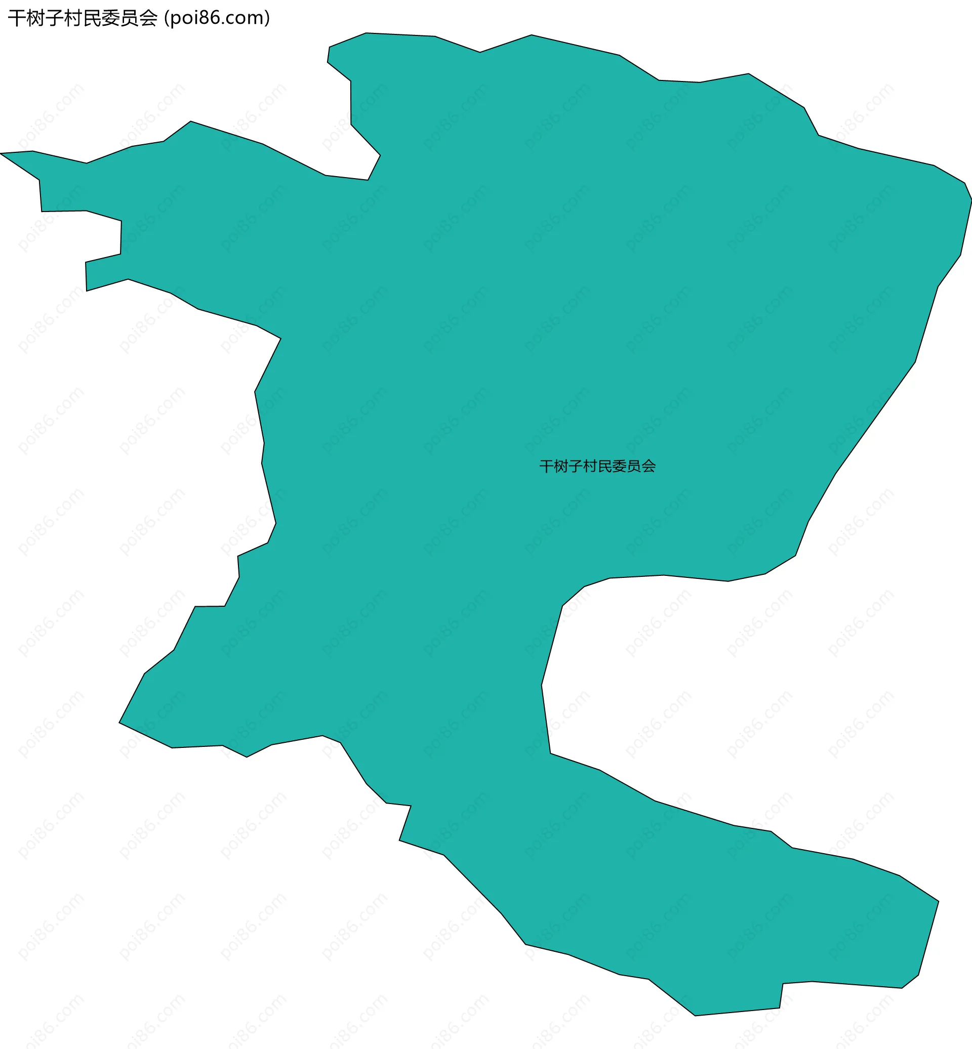 干树子村民委员会边界地图