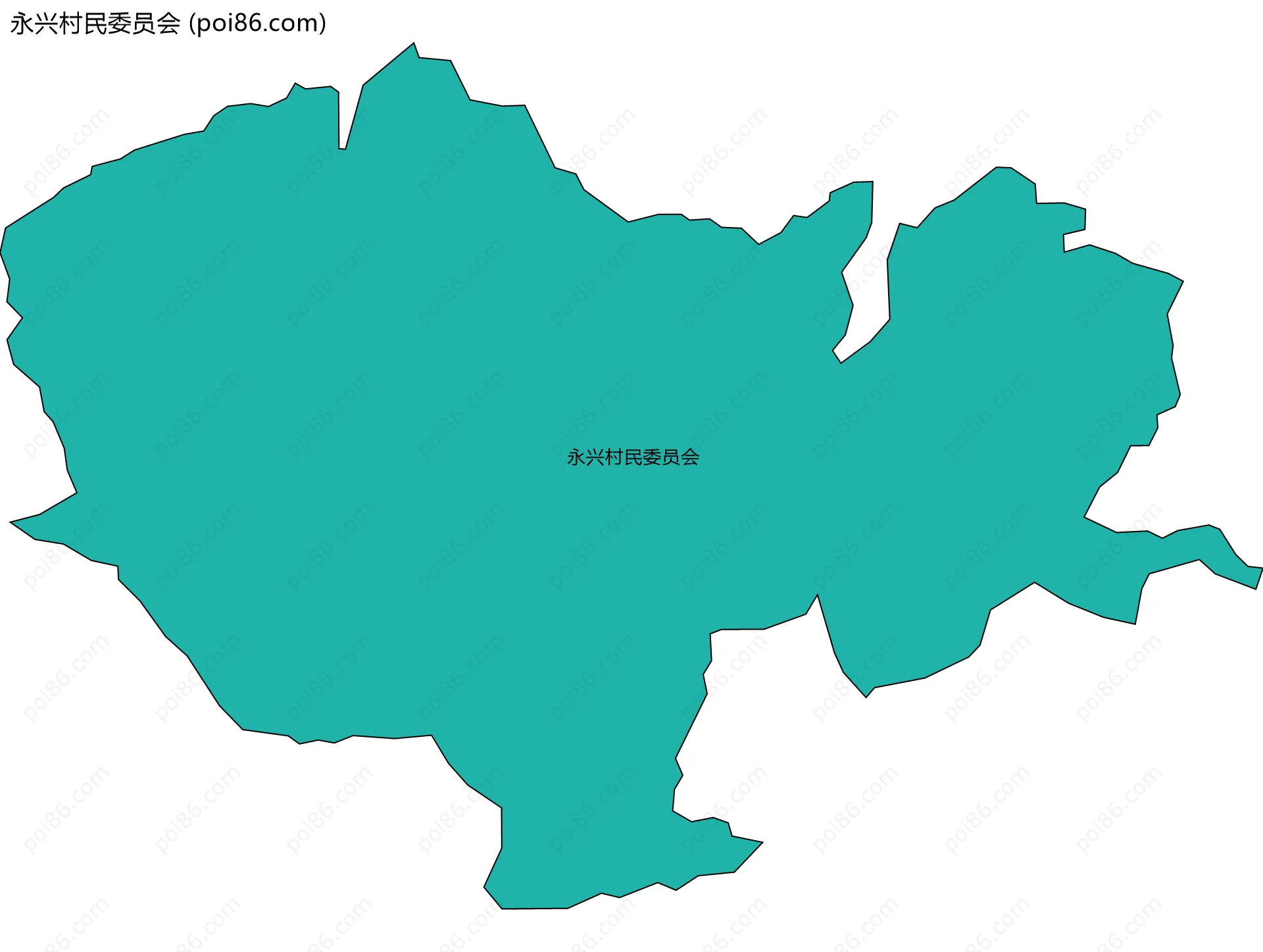 永兴村民委员会边界地图