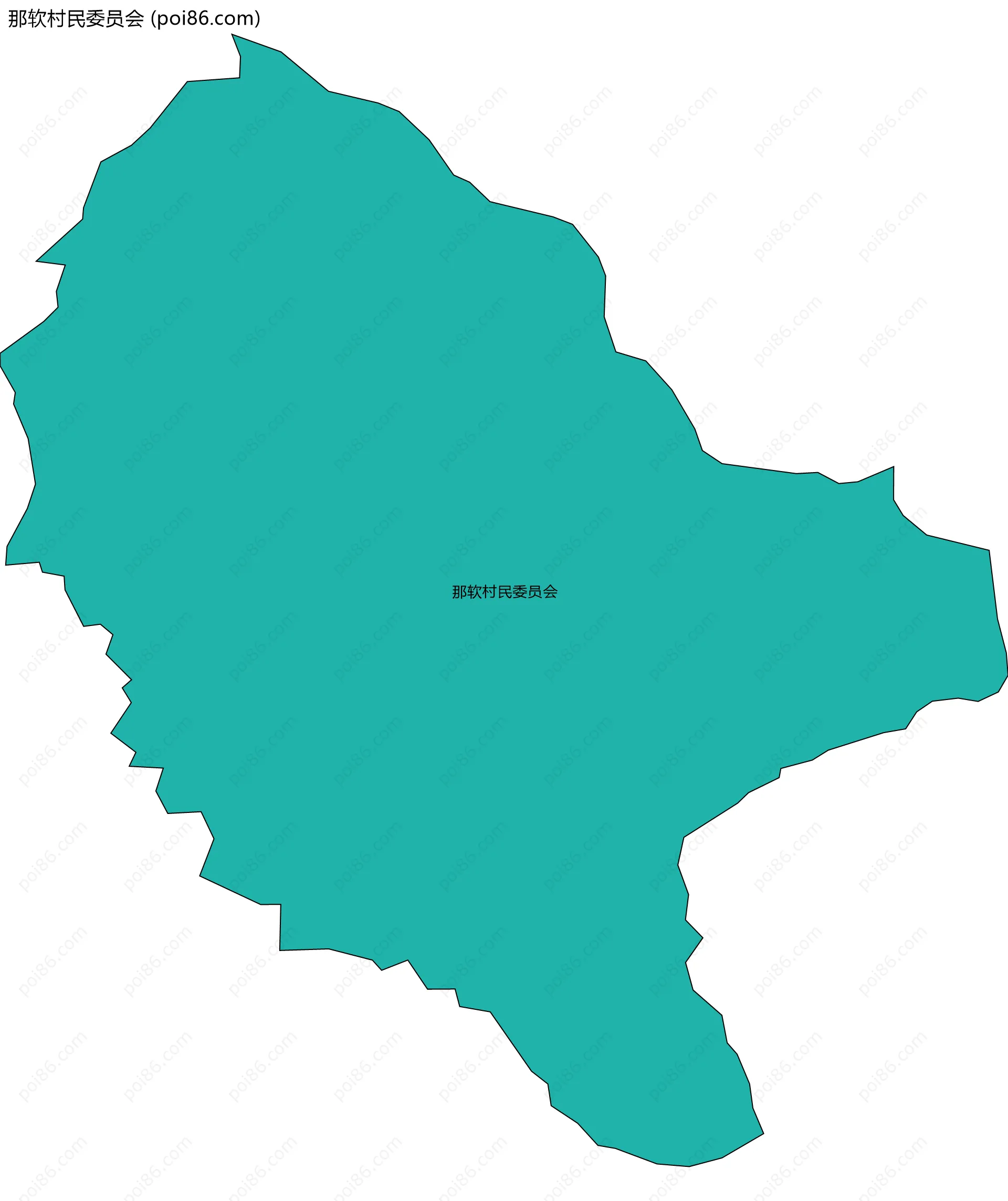 那软村民委员会边界地图