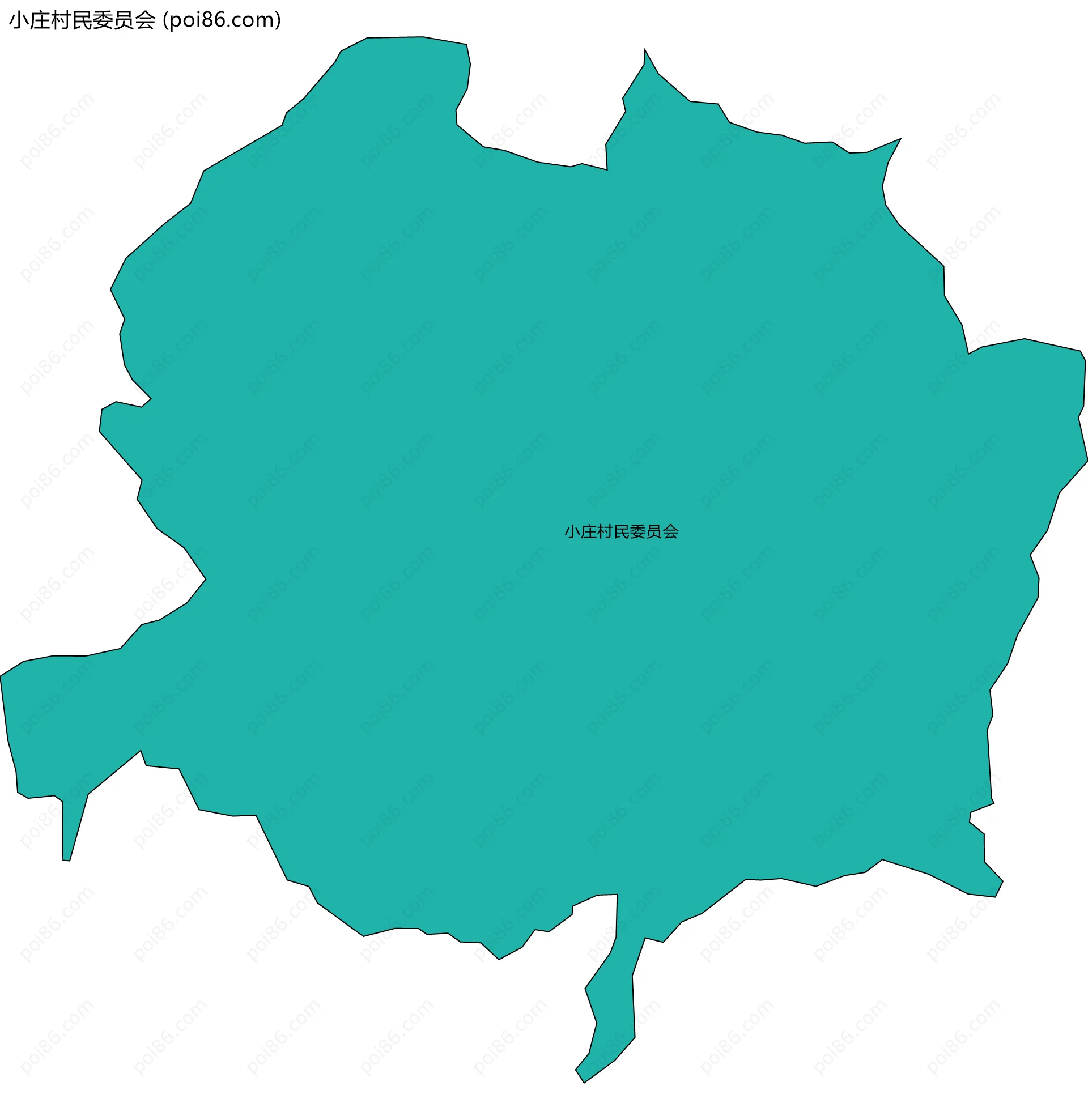 小庄村民委员会边界地图