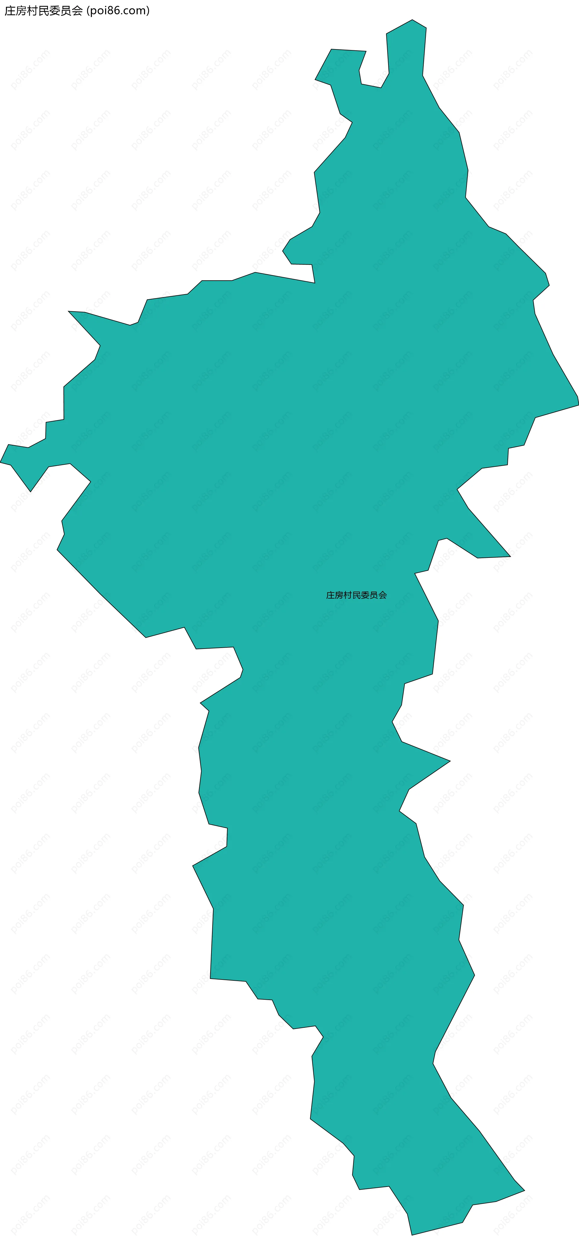 庄房村民委员会边界地图