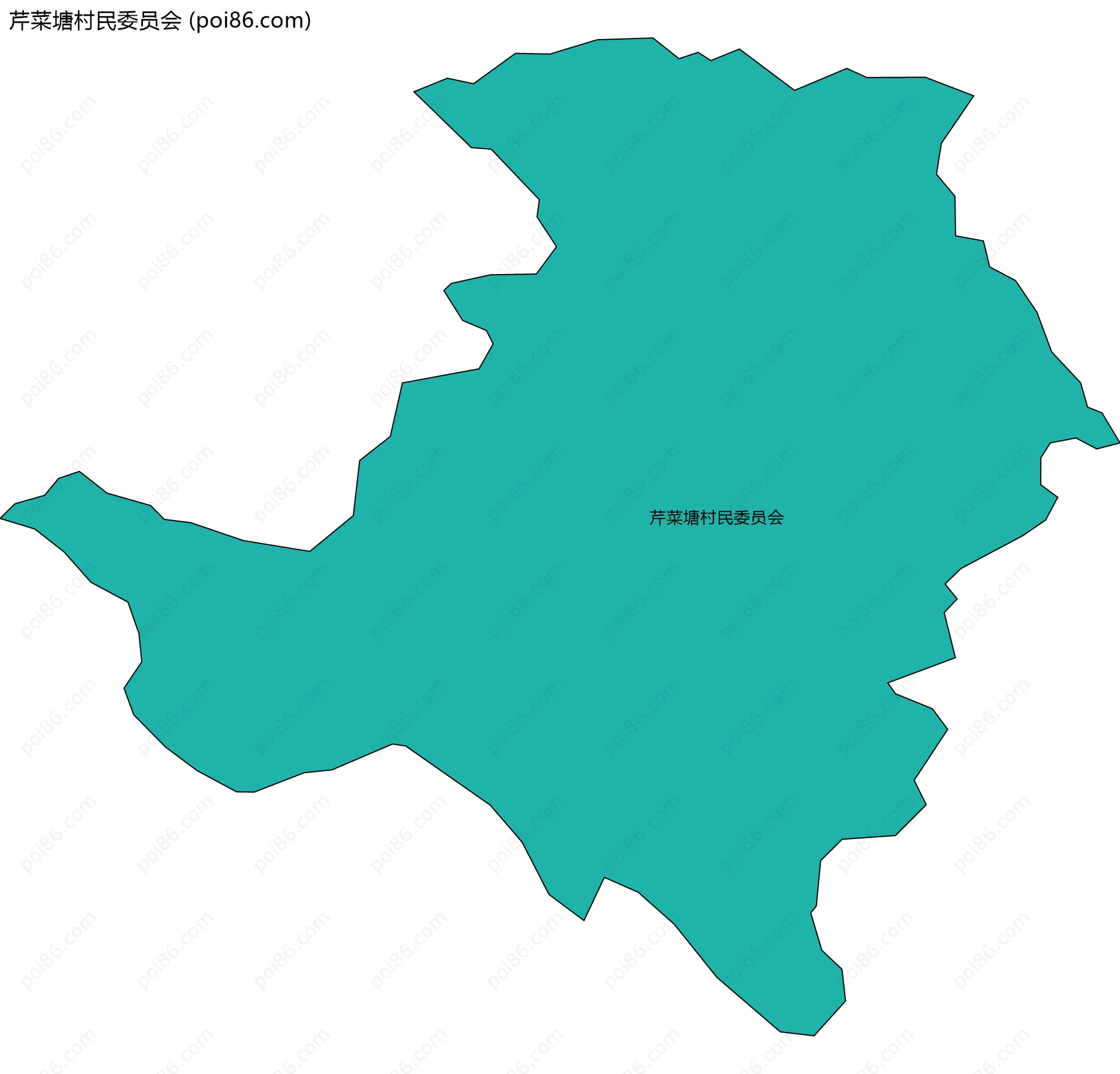 芹菜塘村民委员会边界地图