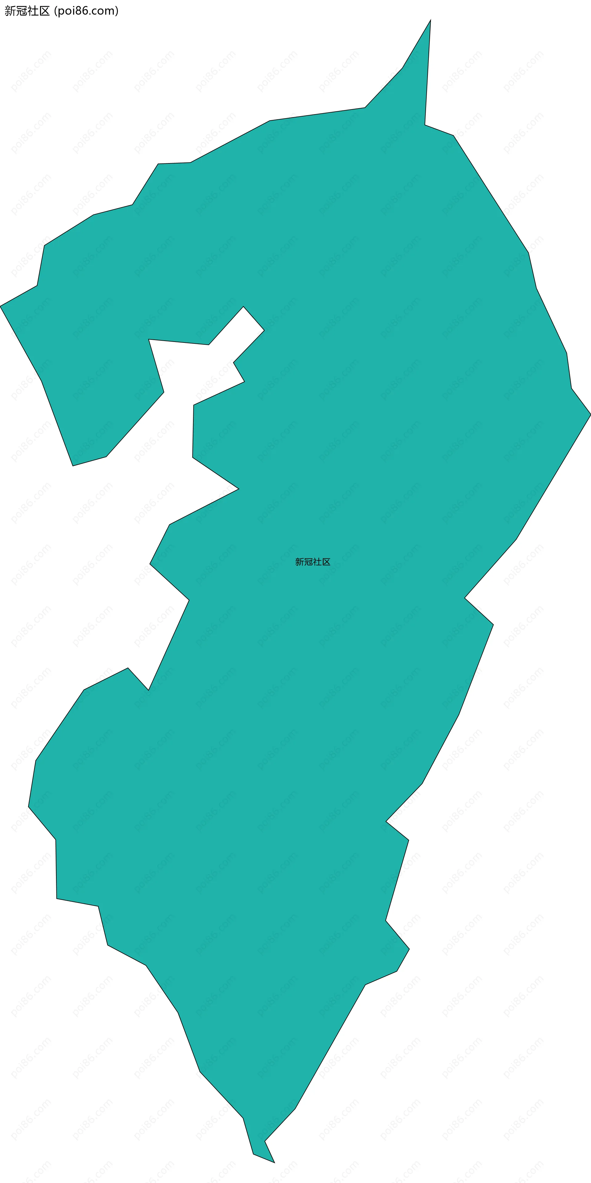 新冠社区边界地图