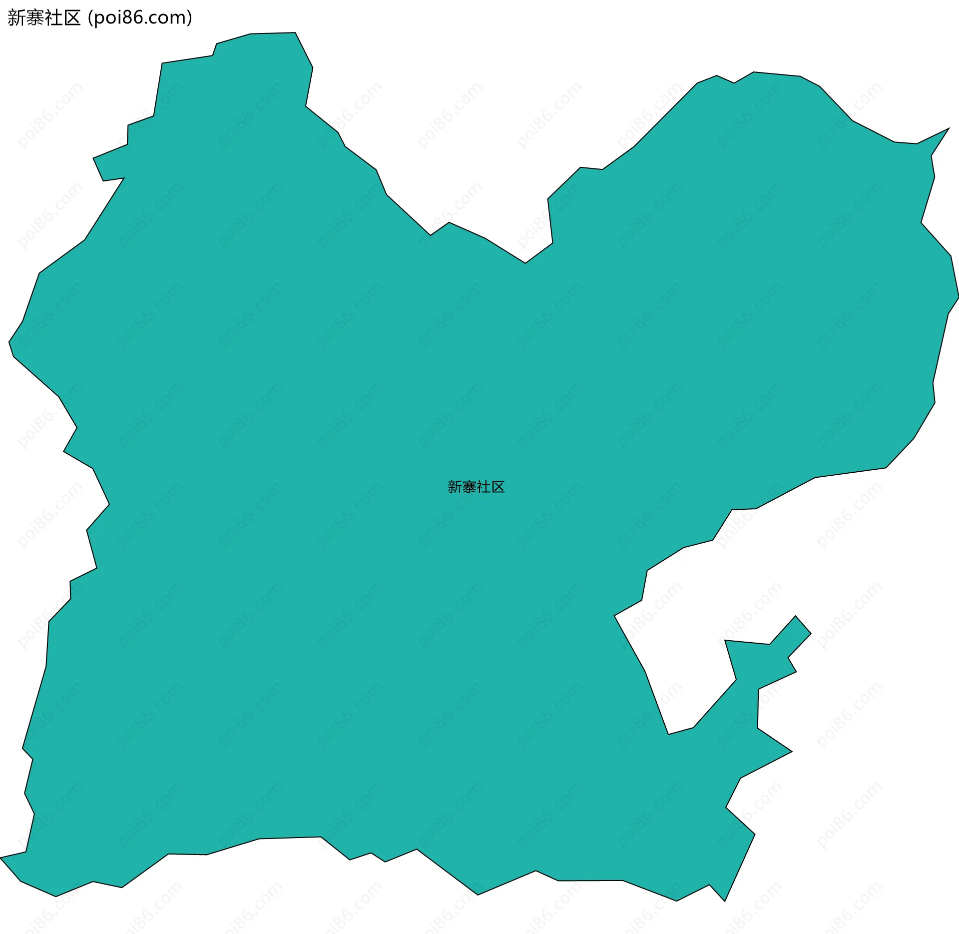 新寨社区边界地图
