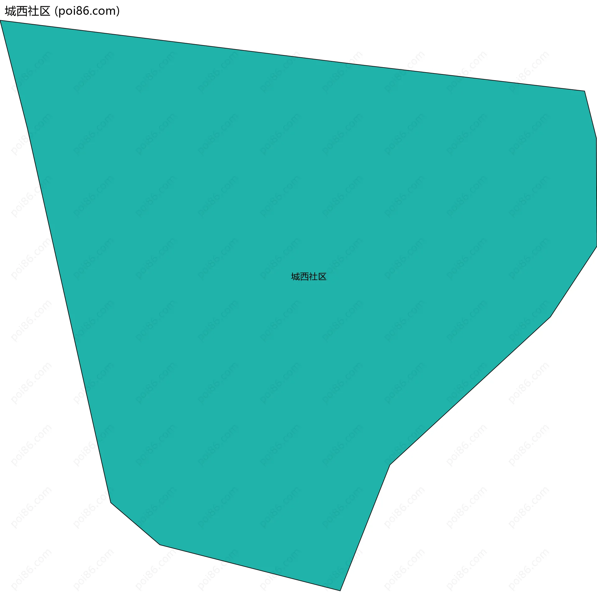 城西社区边界地图