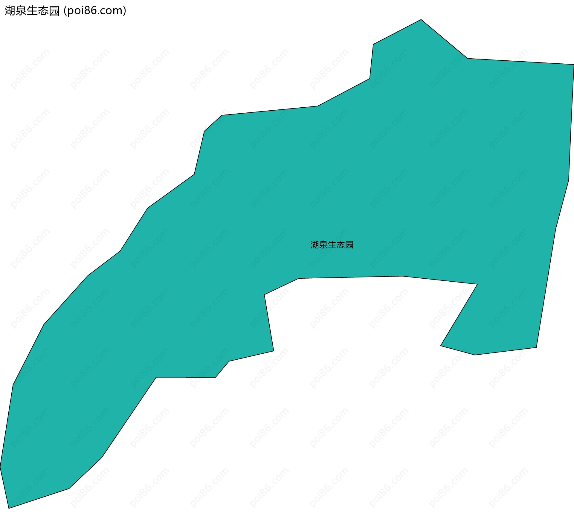 湖泉生态园边界地图