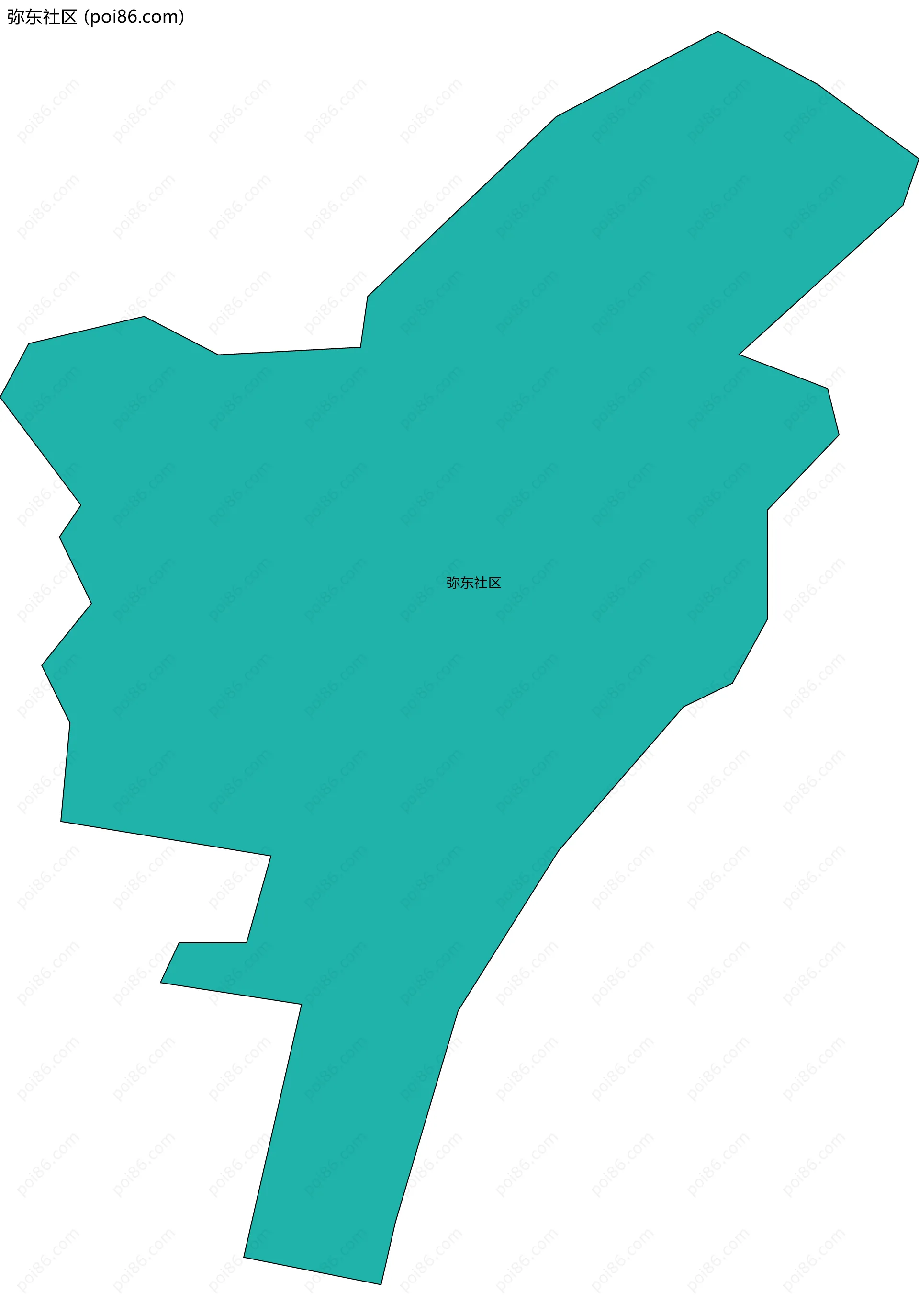 弥东社区边界地图