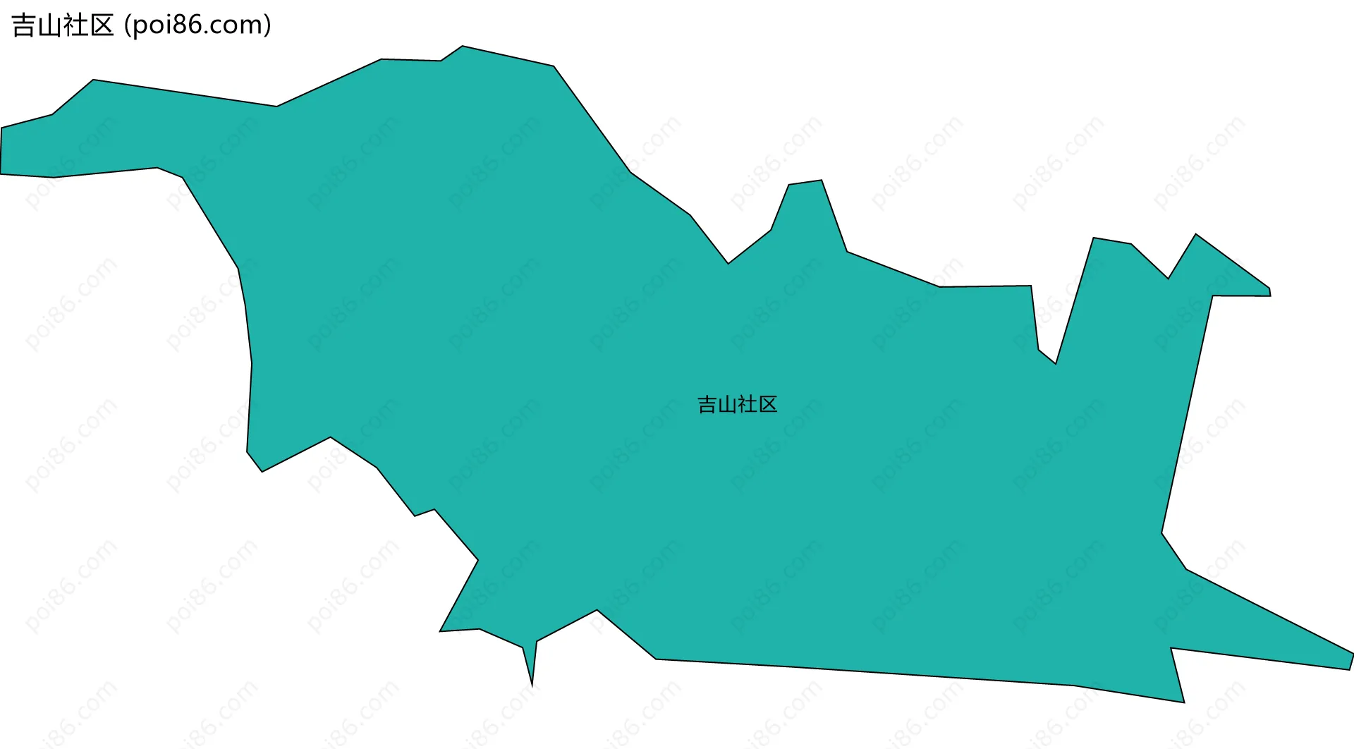 吉山社区边界地图