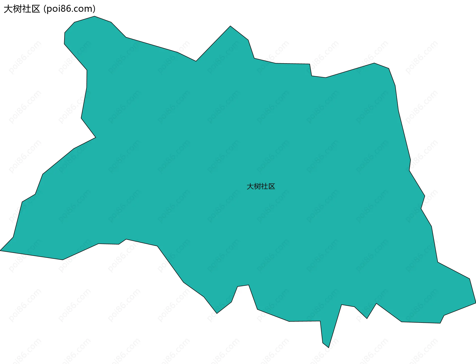 大树社区边界地图