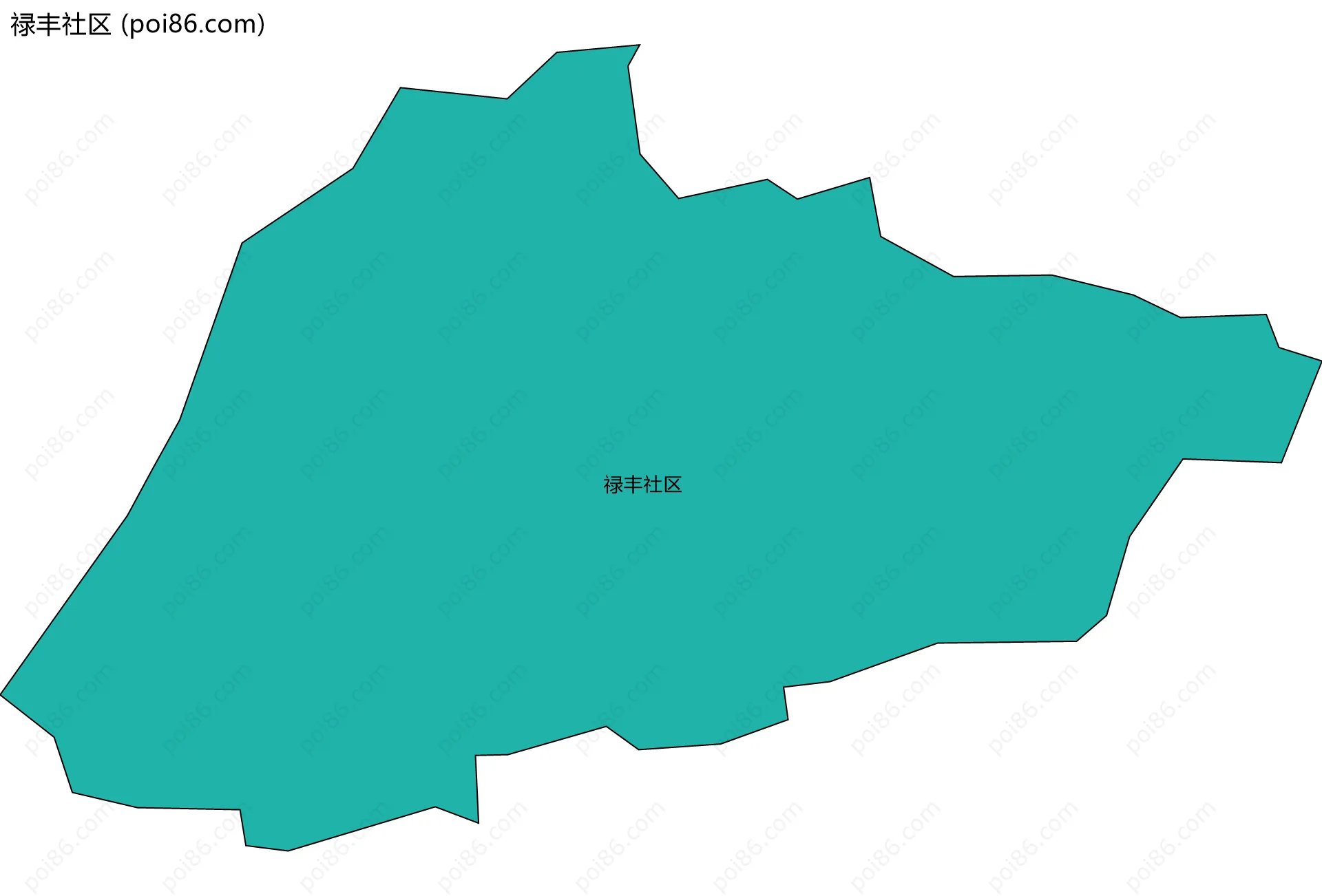 禄丰社区边界地图
