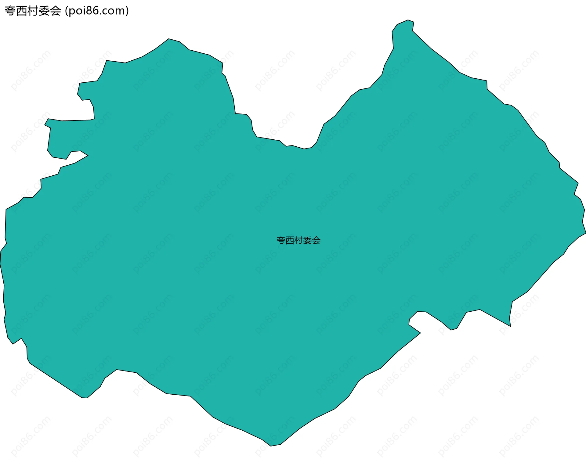 夸西村委会边界地图