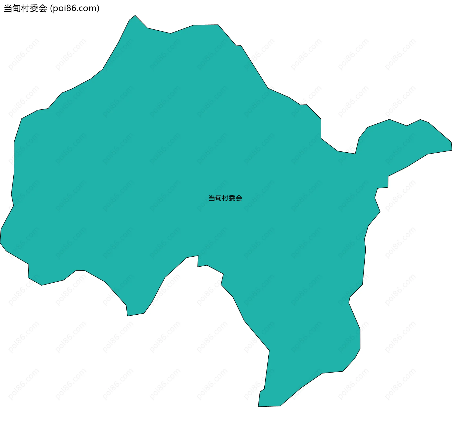 当甸村委会边界地图