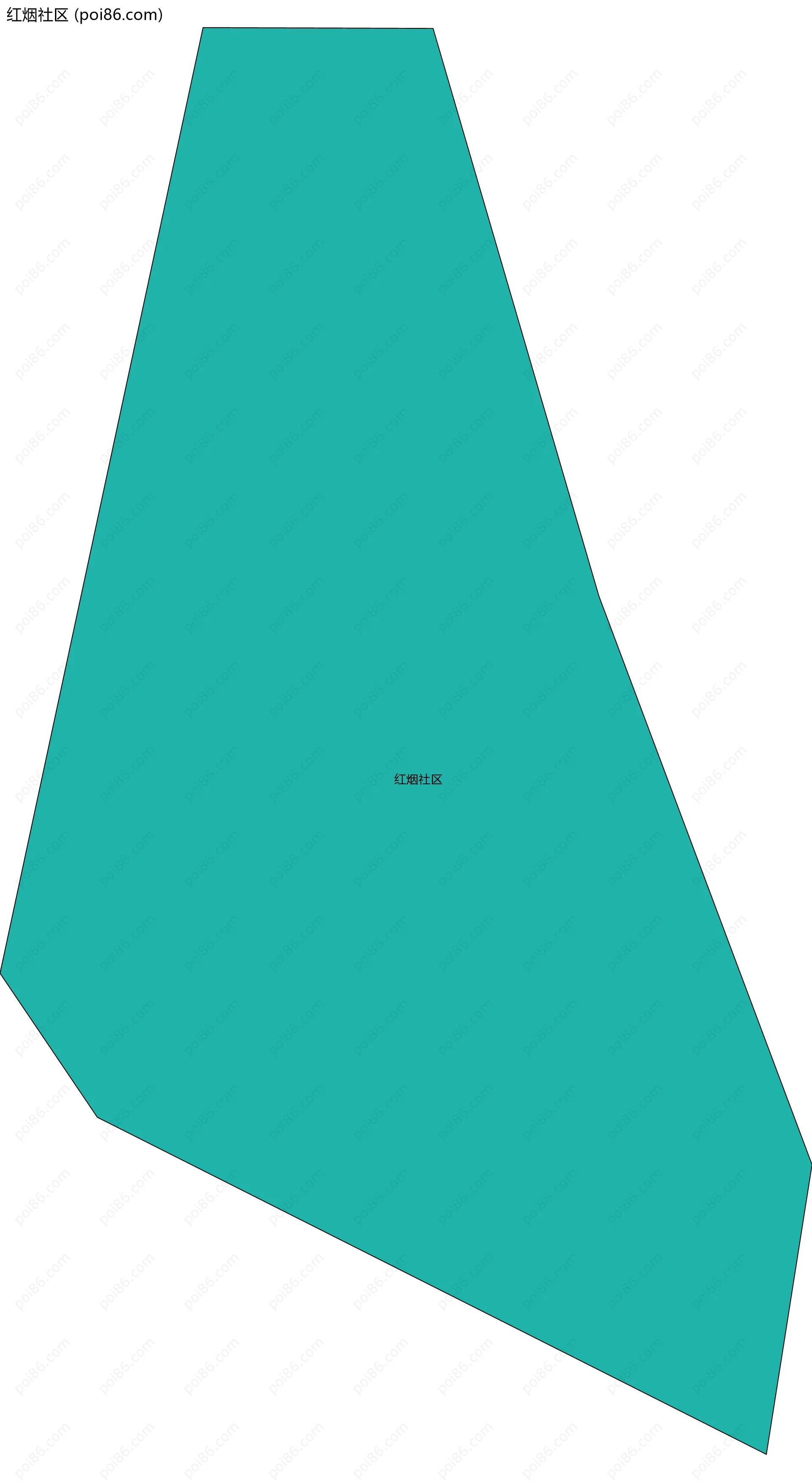 红烟社区边界地图