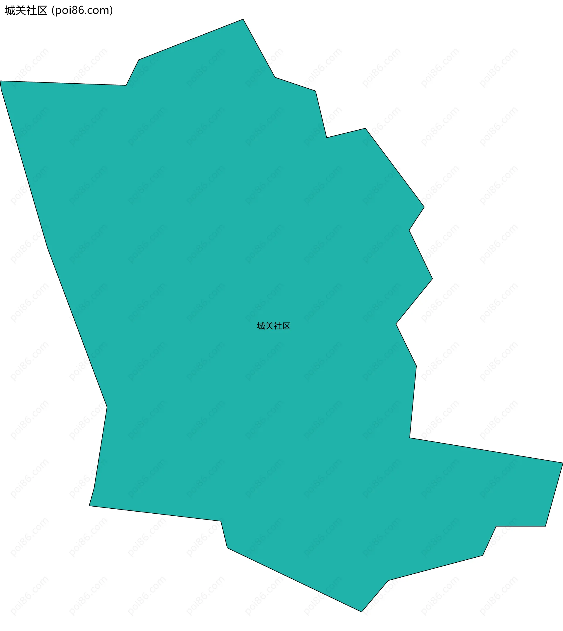 城关社区边界地图