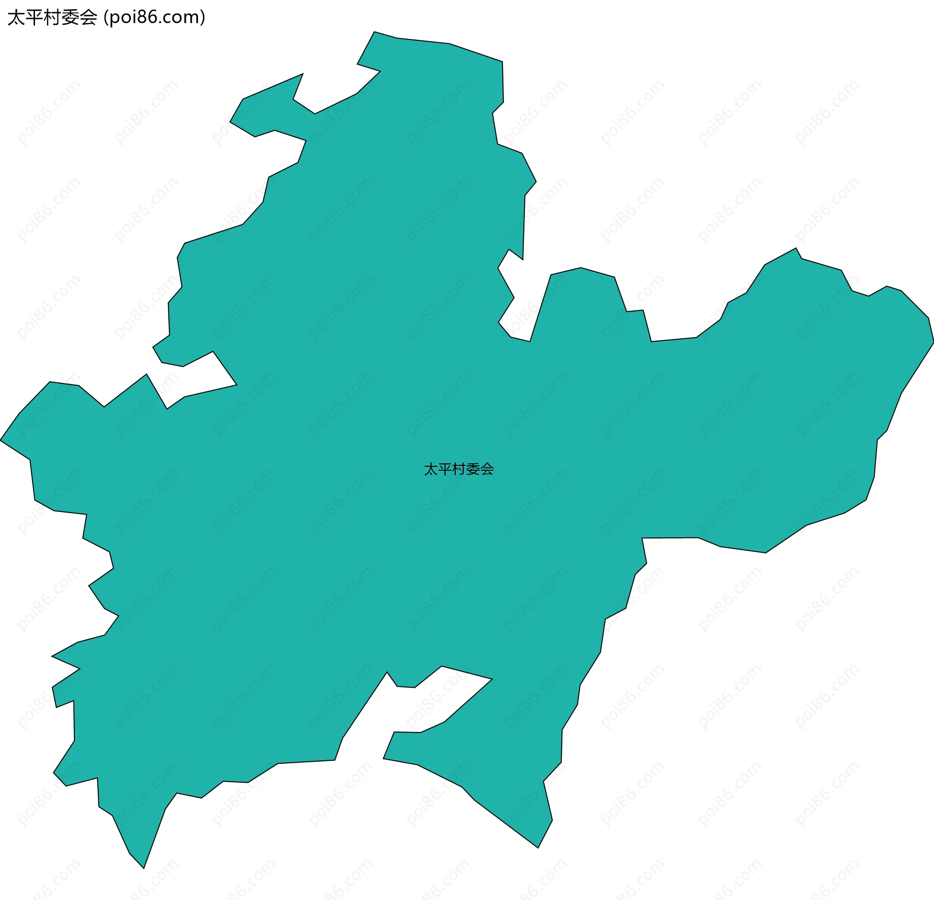 太平村委会边界地图