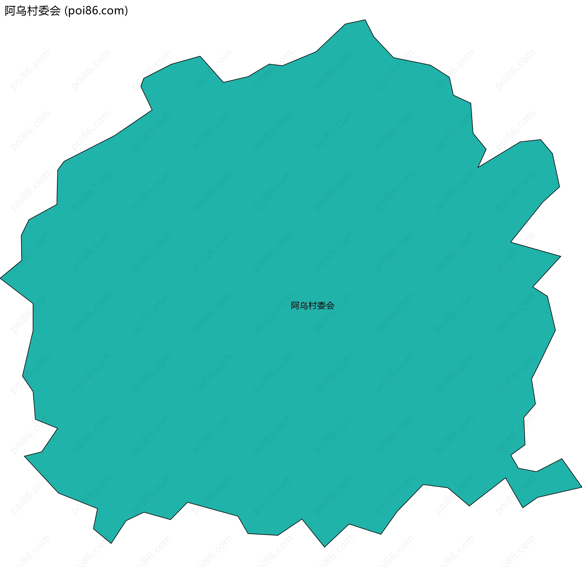 阿乌村委会边界地图