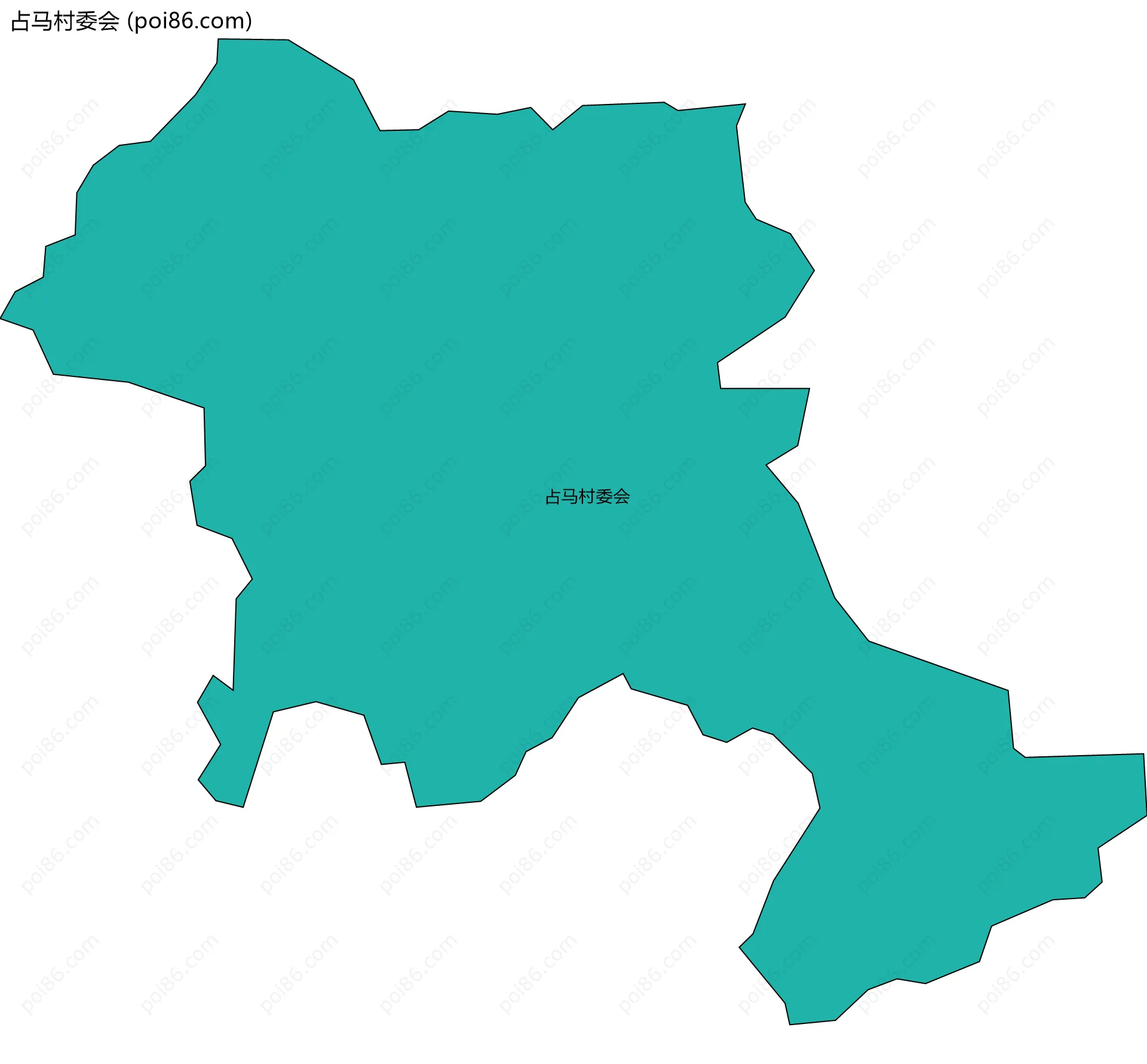 占马村委会边界地图