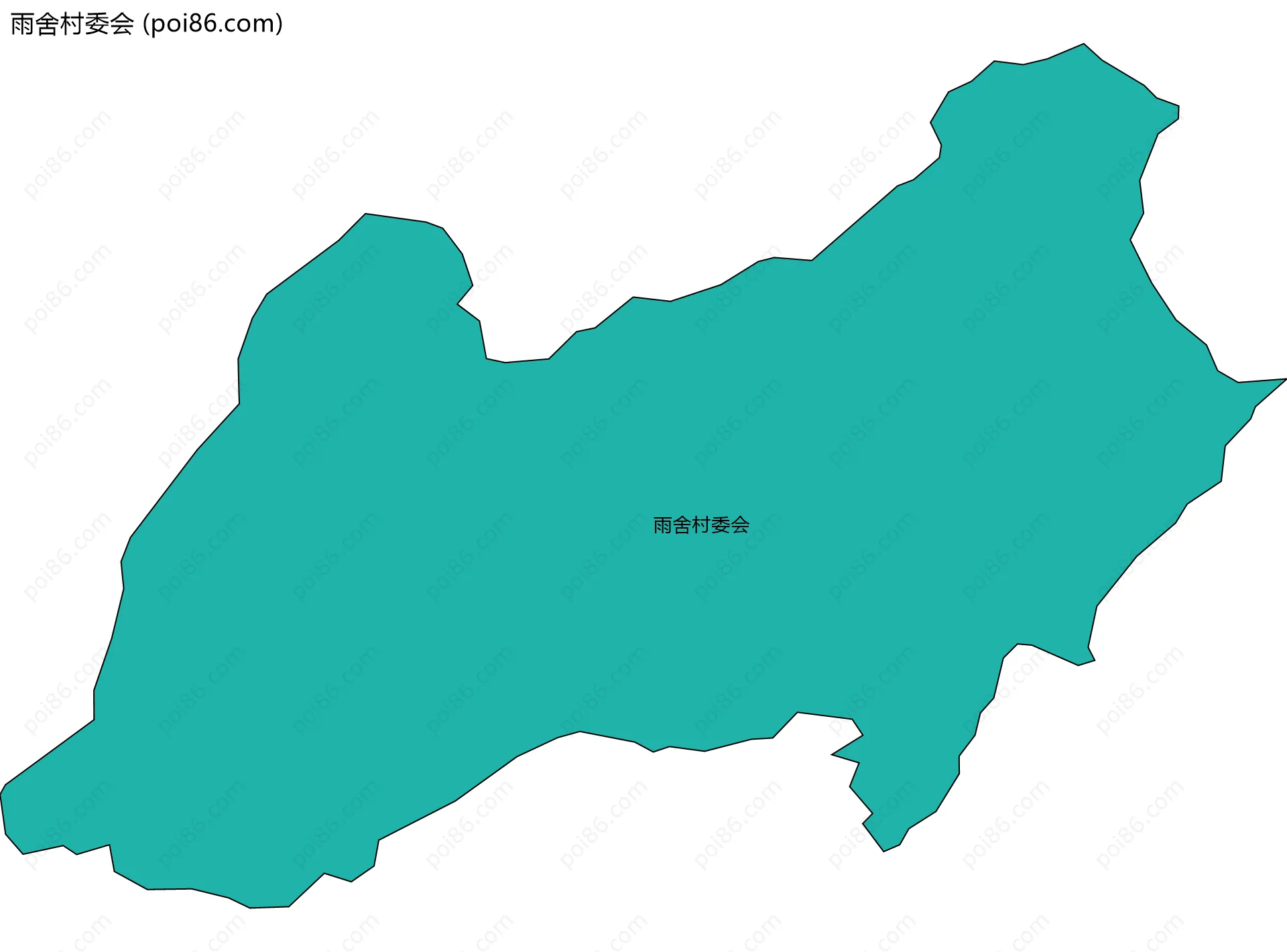 雨舍村委会边界地图