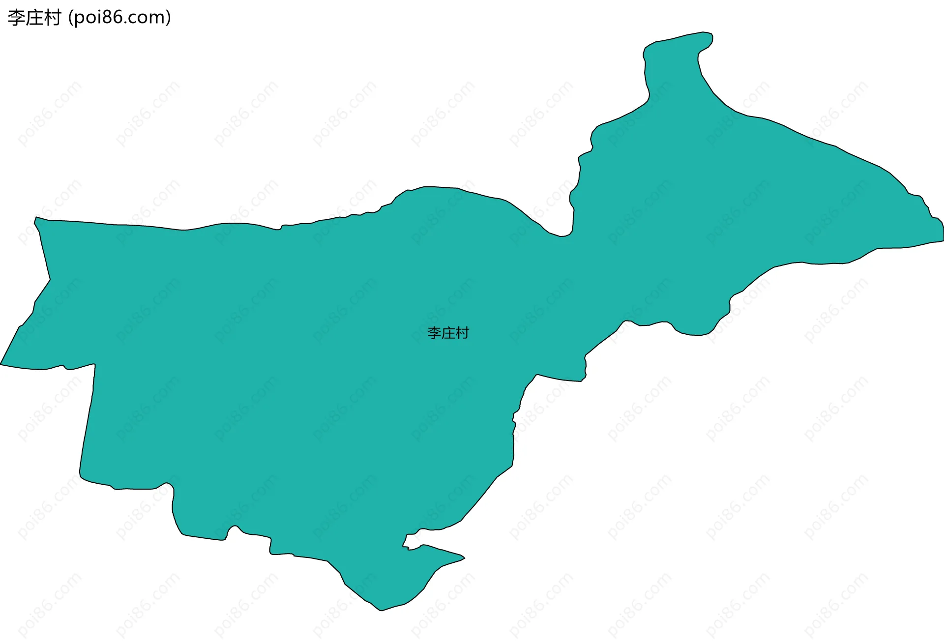 李庄村边界地图