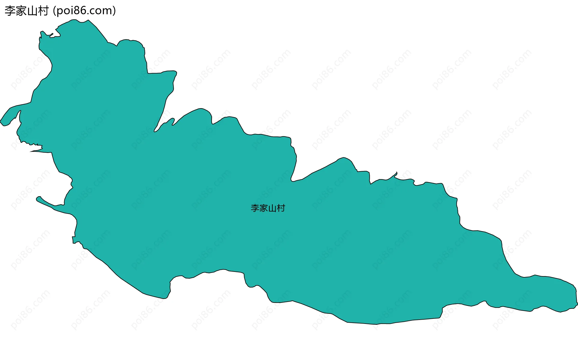 李家山村边界地图