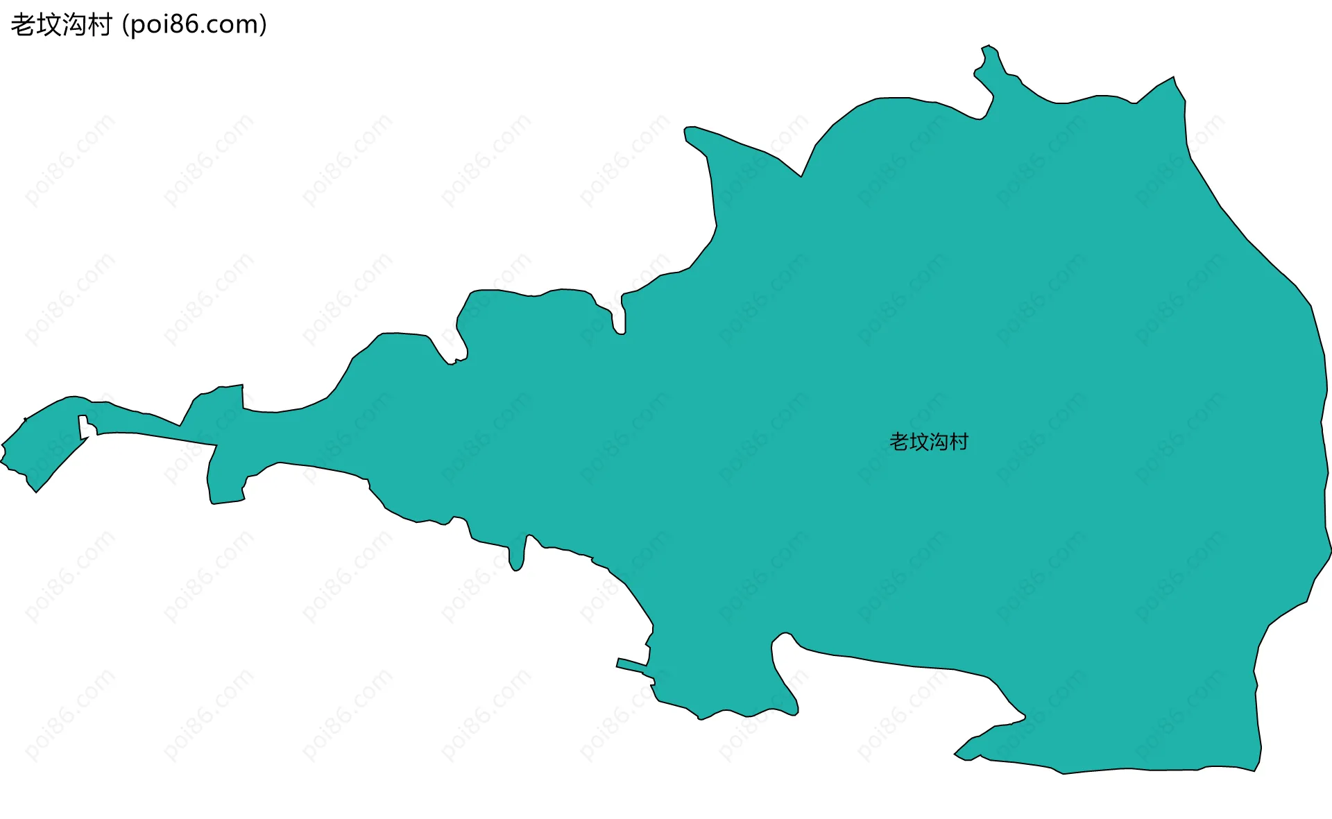 老坟沟村边界地图
