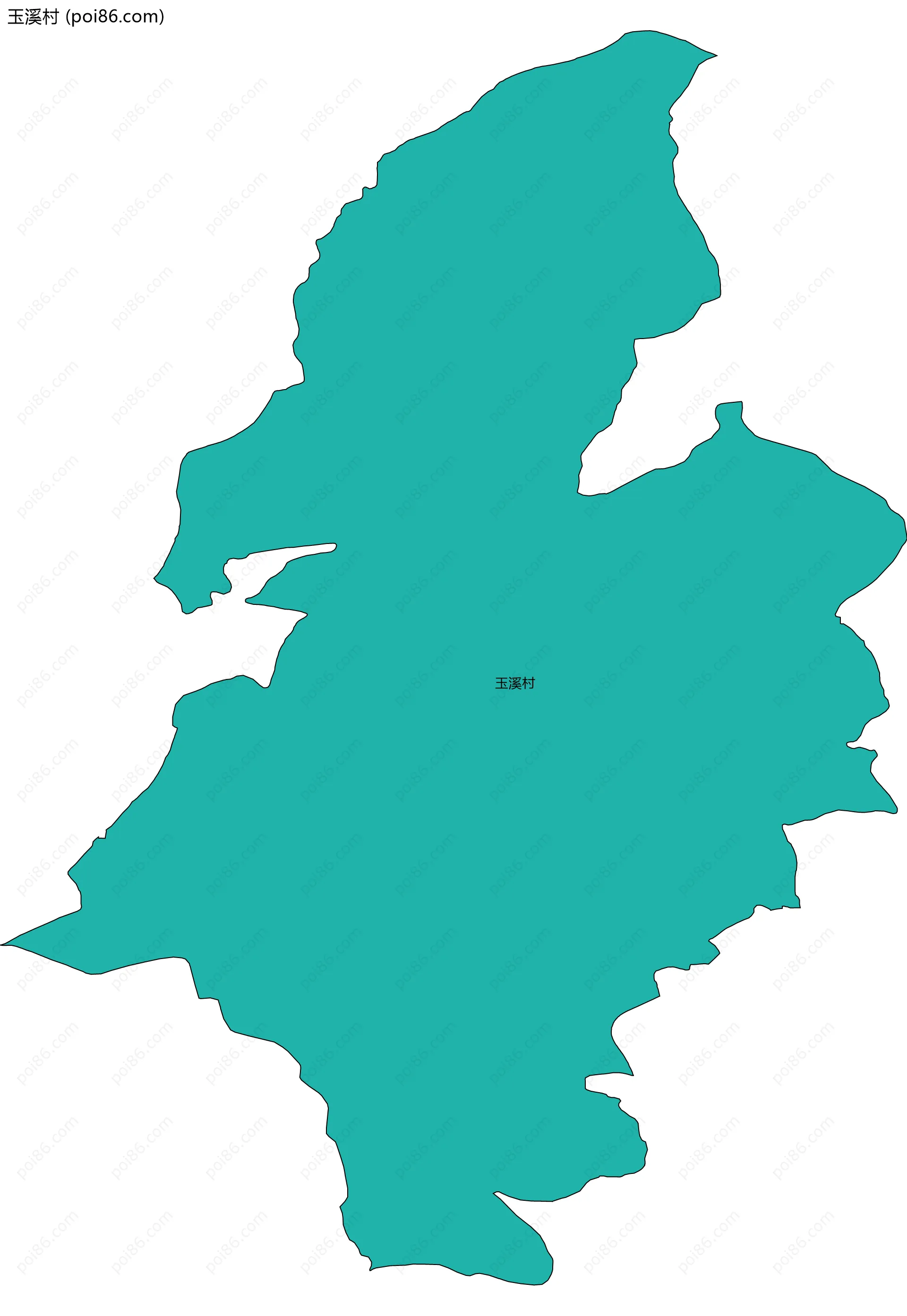 玉溪村边界地图
