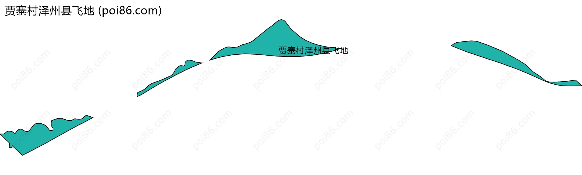 贾寨村泽州县飞地边界地图