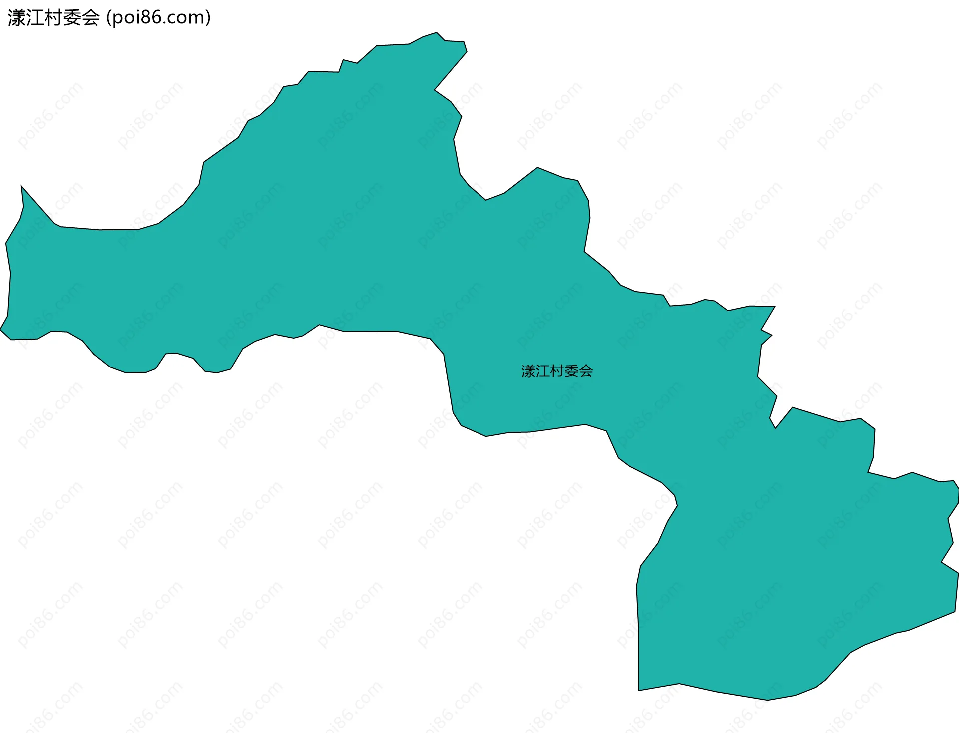 漾江村委会边界地图