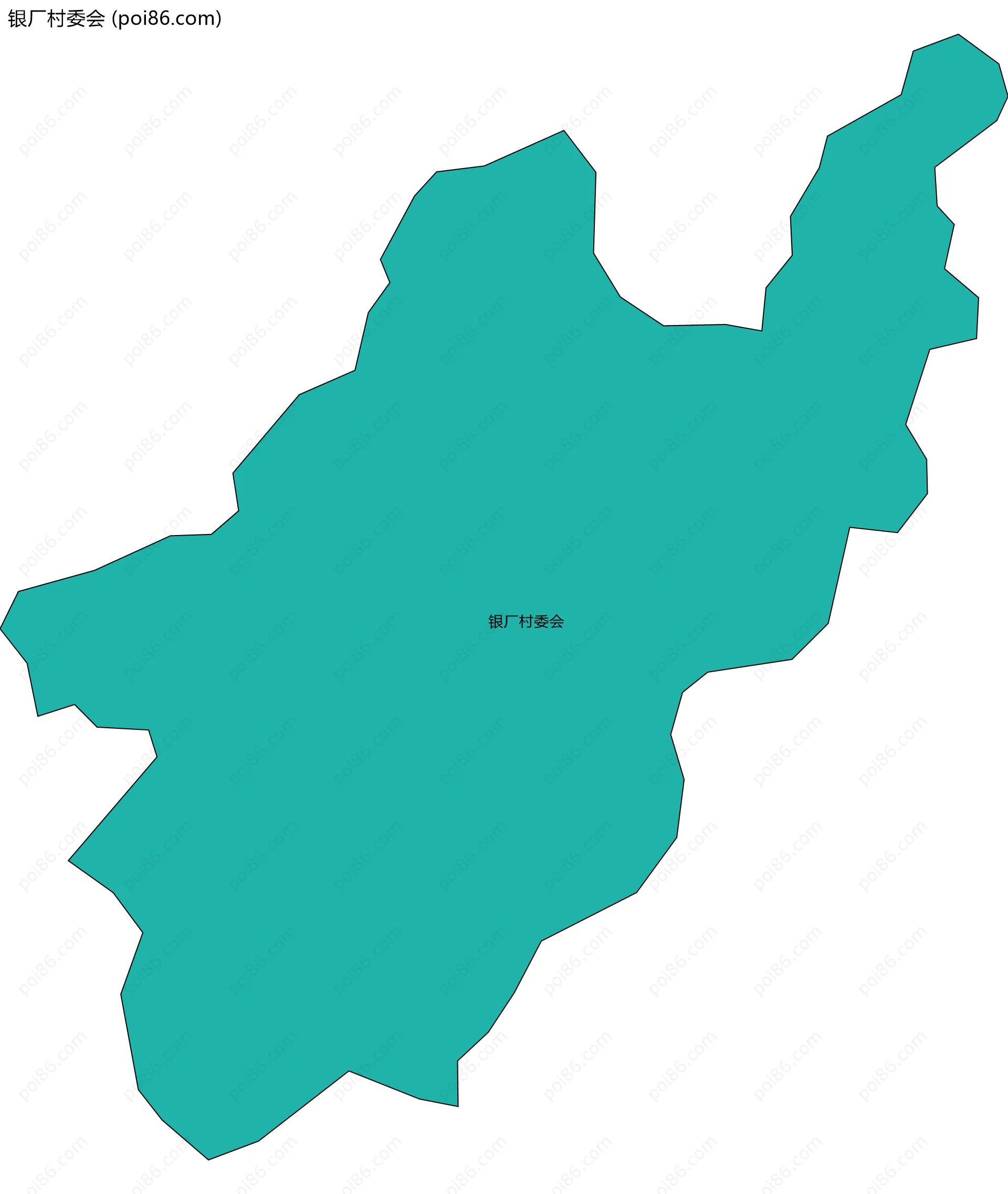 银厂村委会边界地图