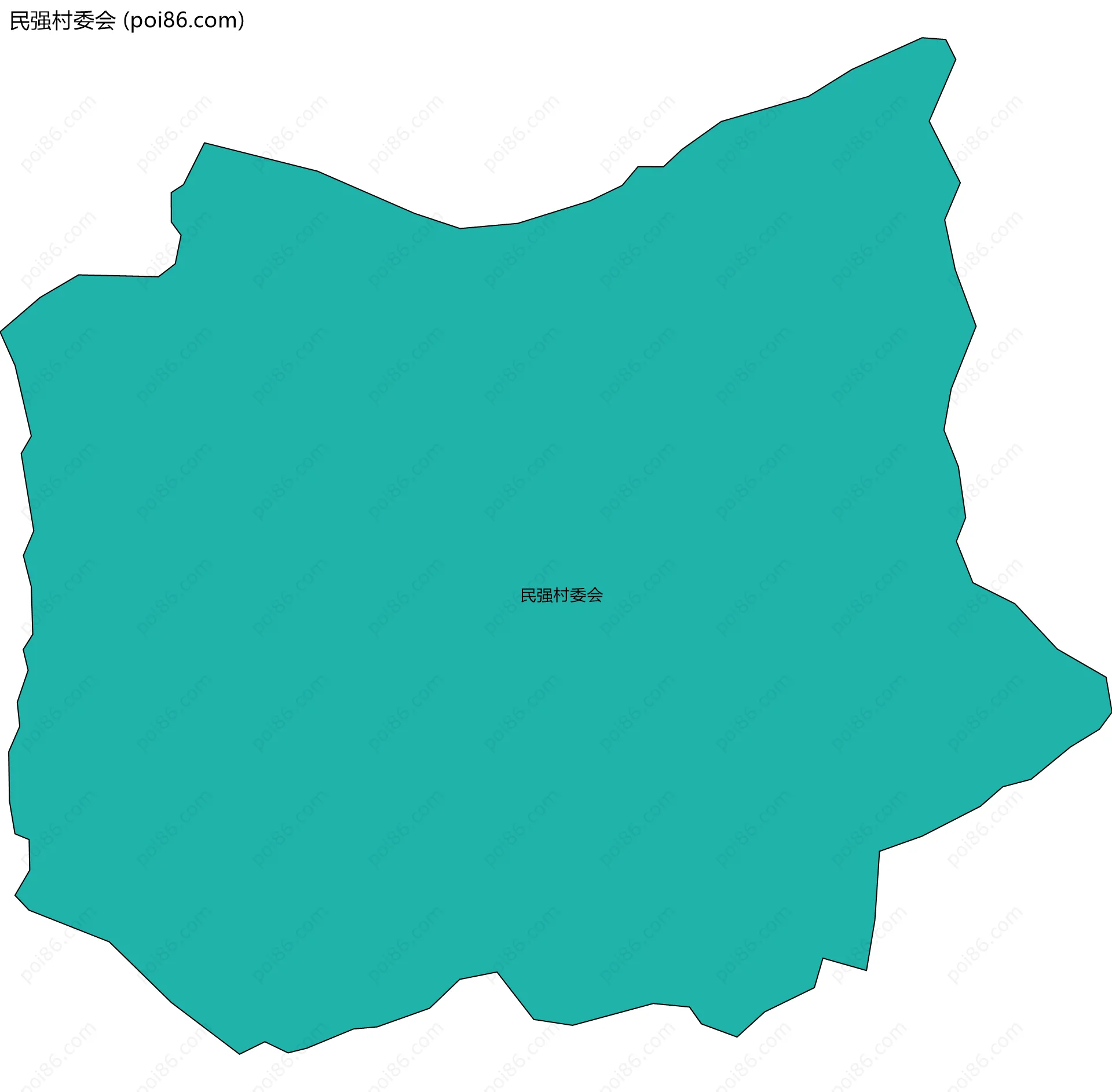 民强村委会边界地图