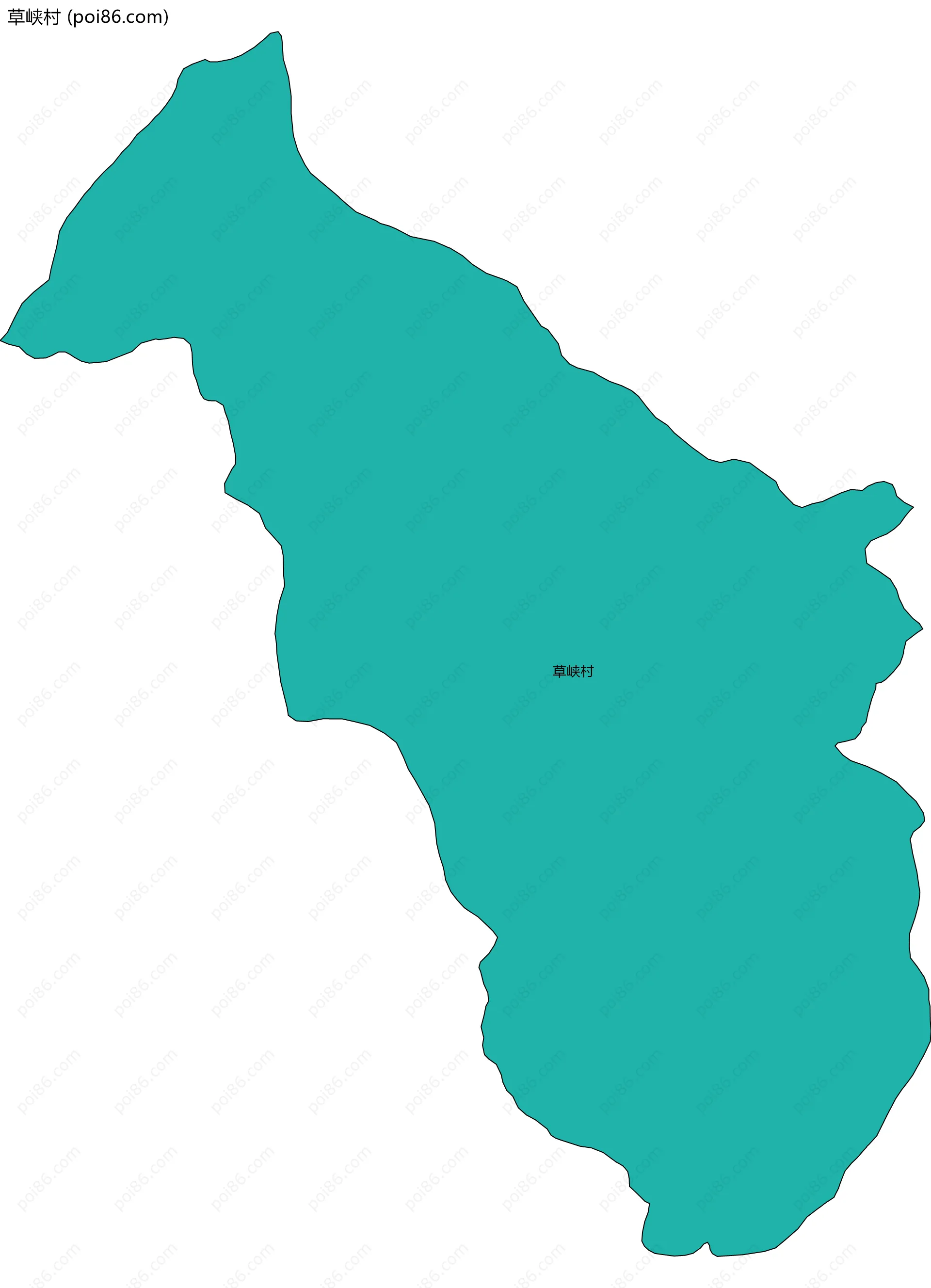 草峡村边界地图