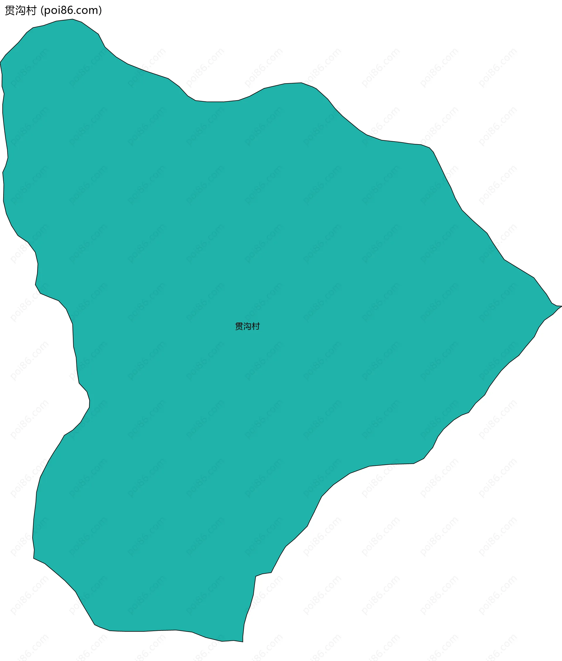 贯沟村边界地图