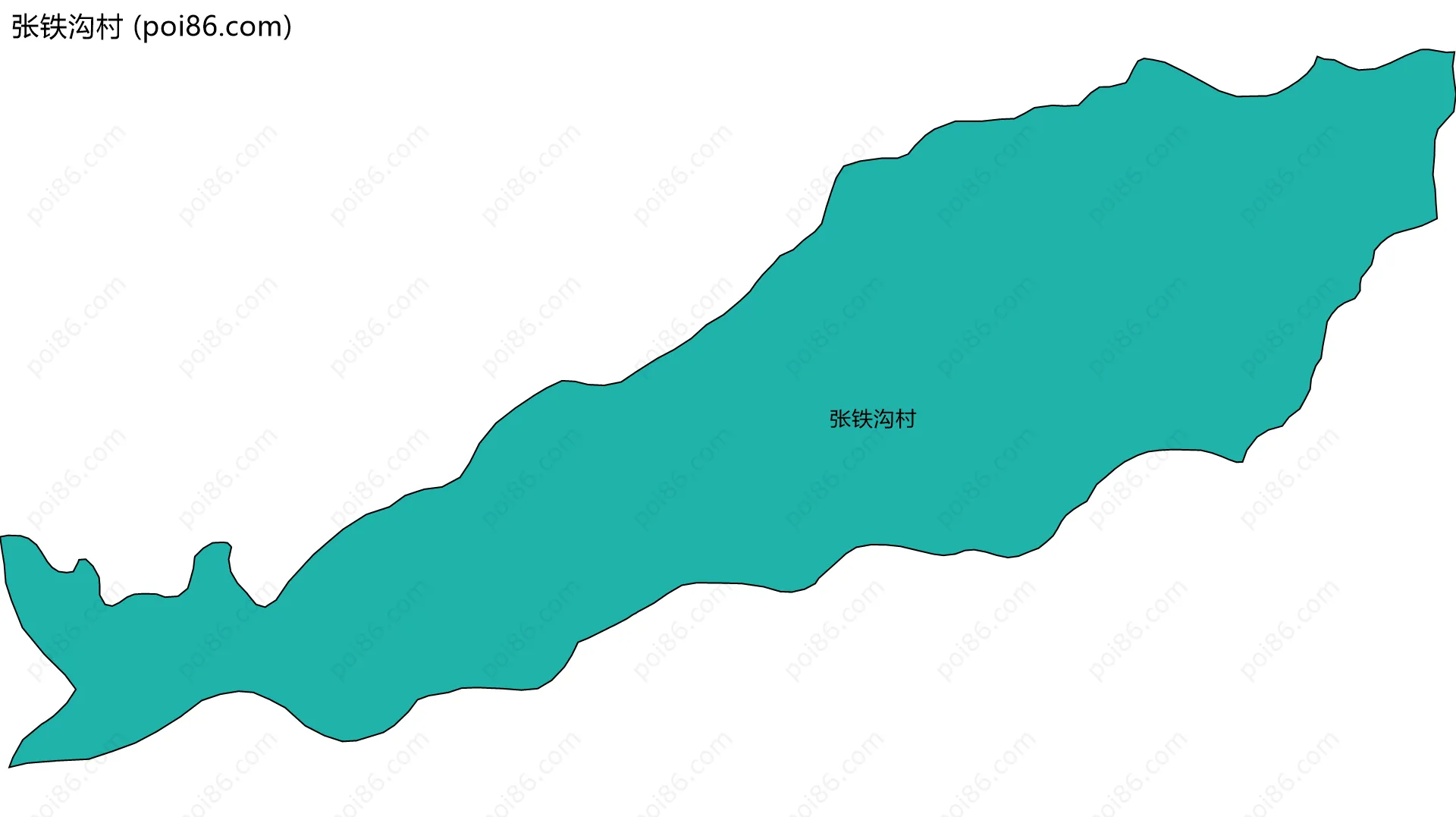 张铁沟村边界地图