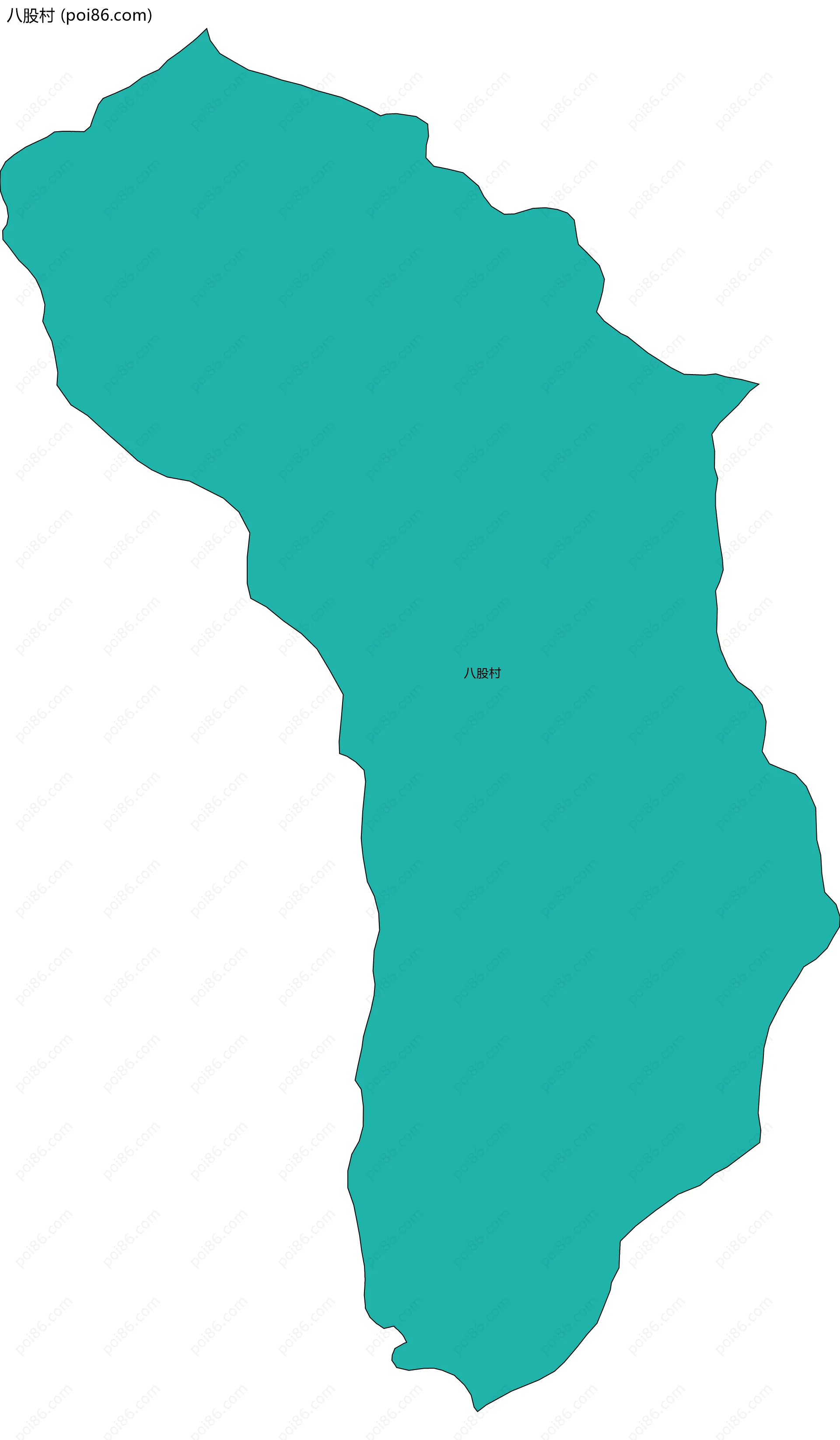 八股村边界地图