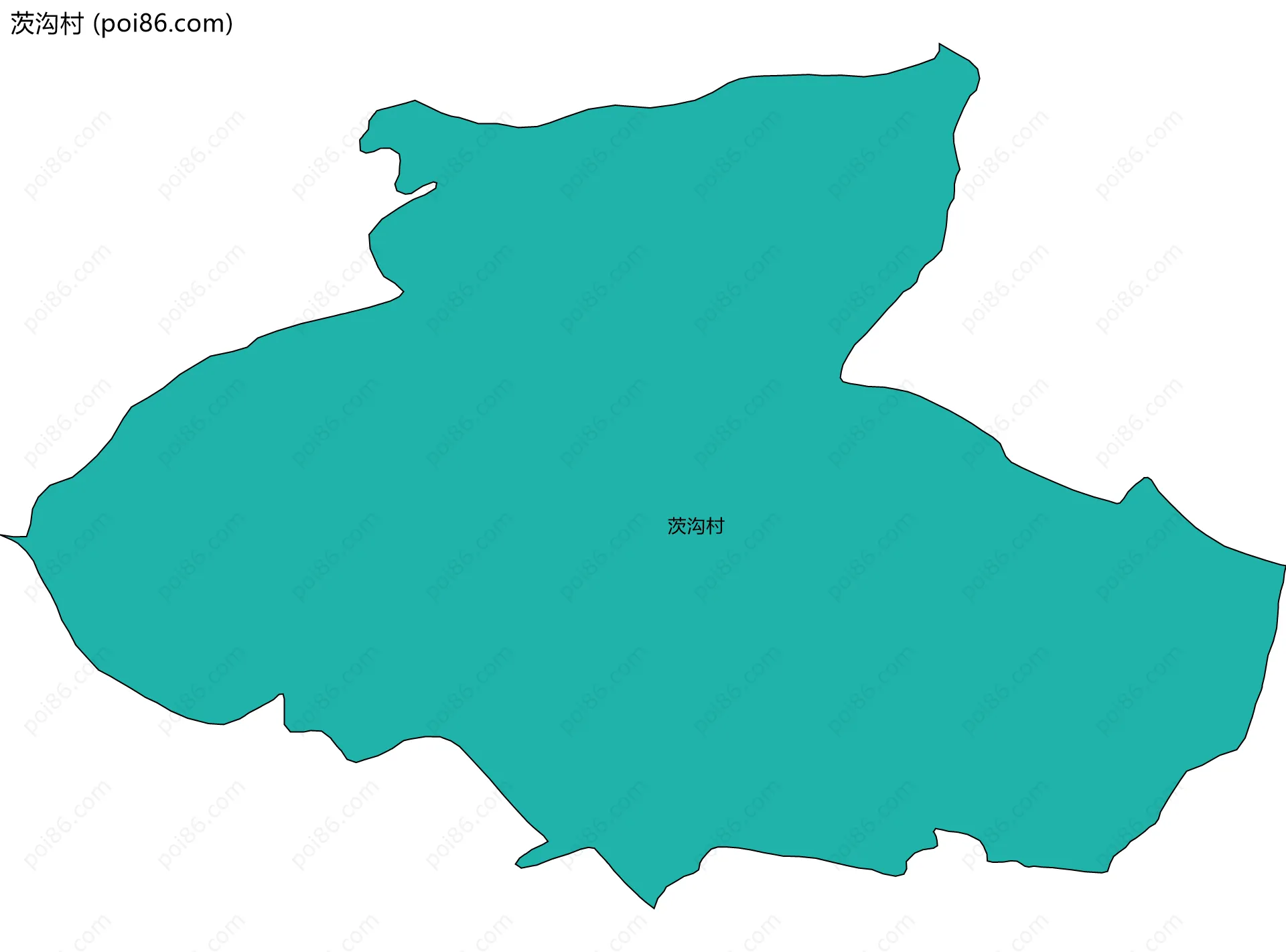 茨沟村边界地图