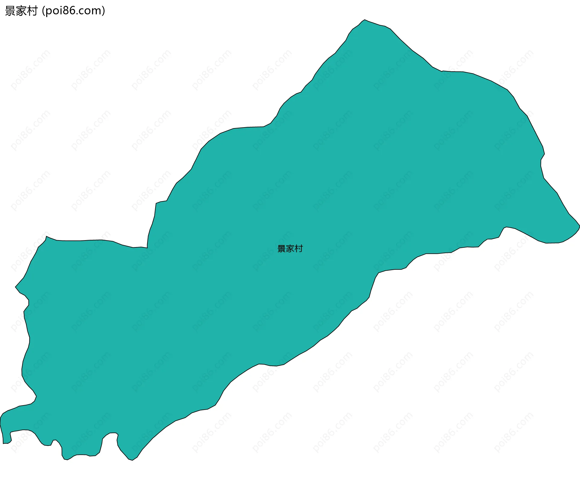 景家村边界地图